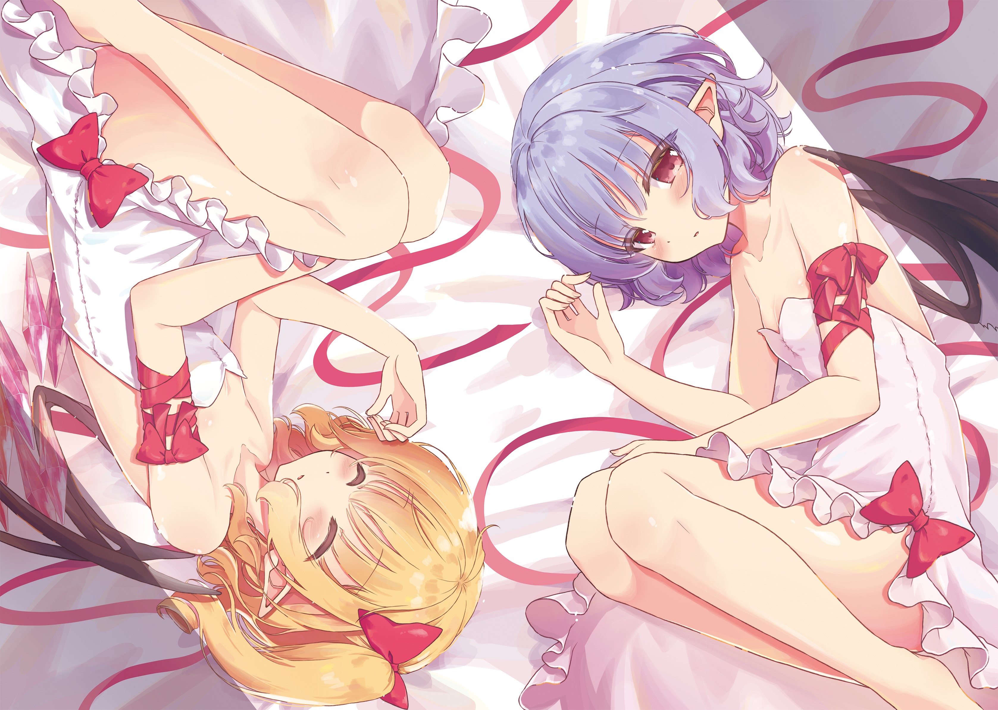 Flandre Scarlet and Remilia Scarlet from Touhou HD Wallpaper