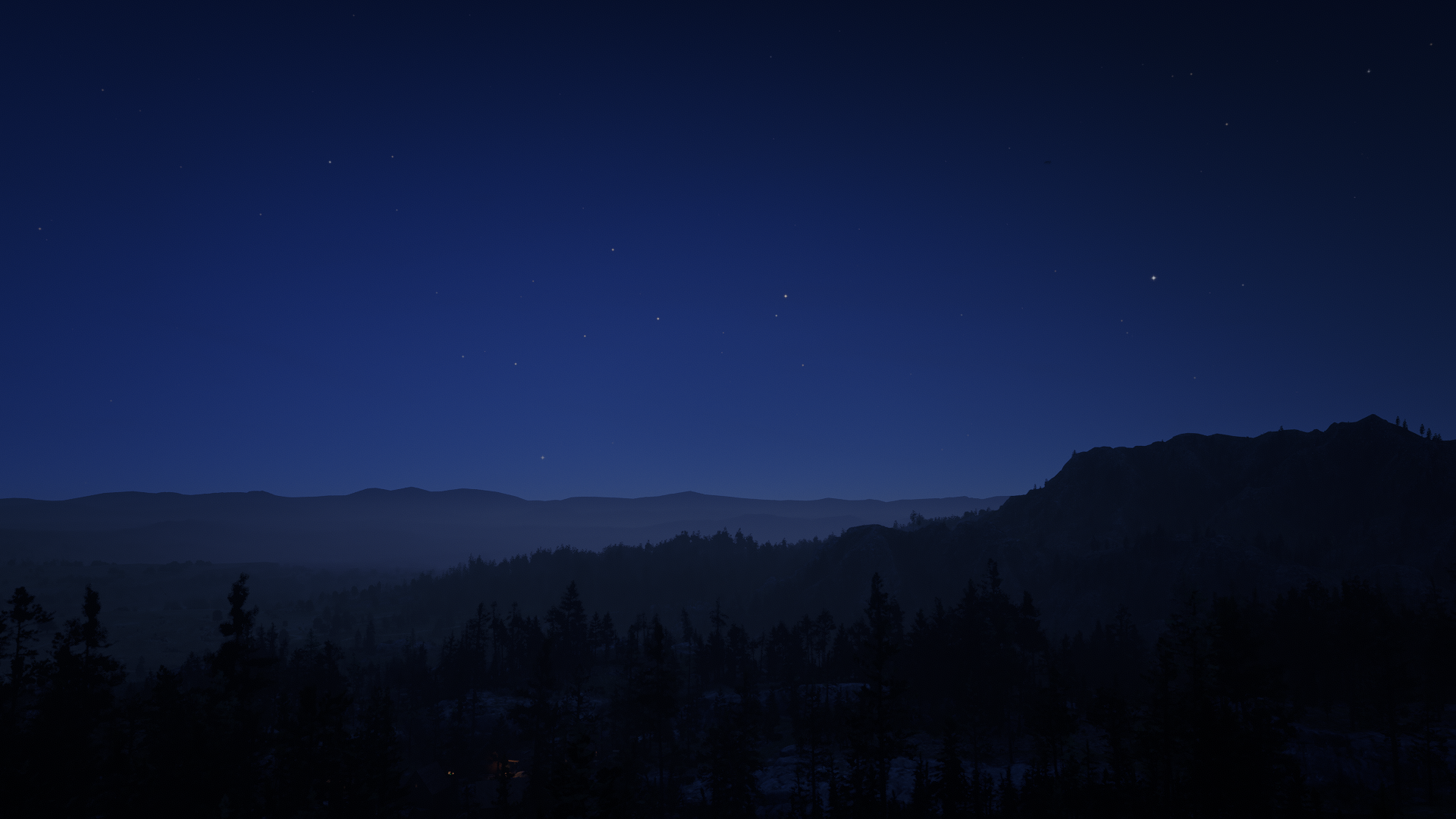 Red Dead Redemption 2 night landscape HD Wallpaper