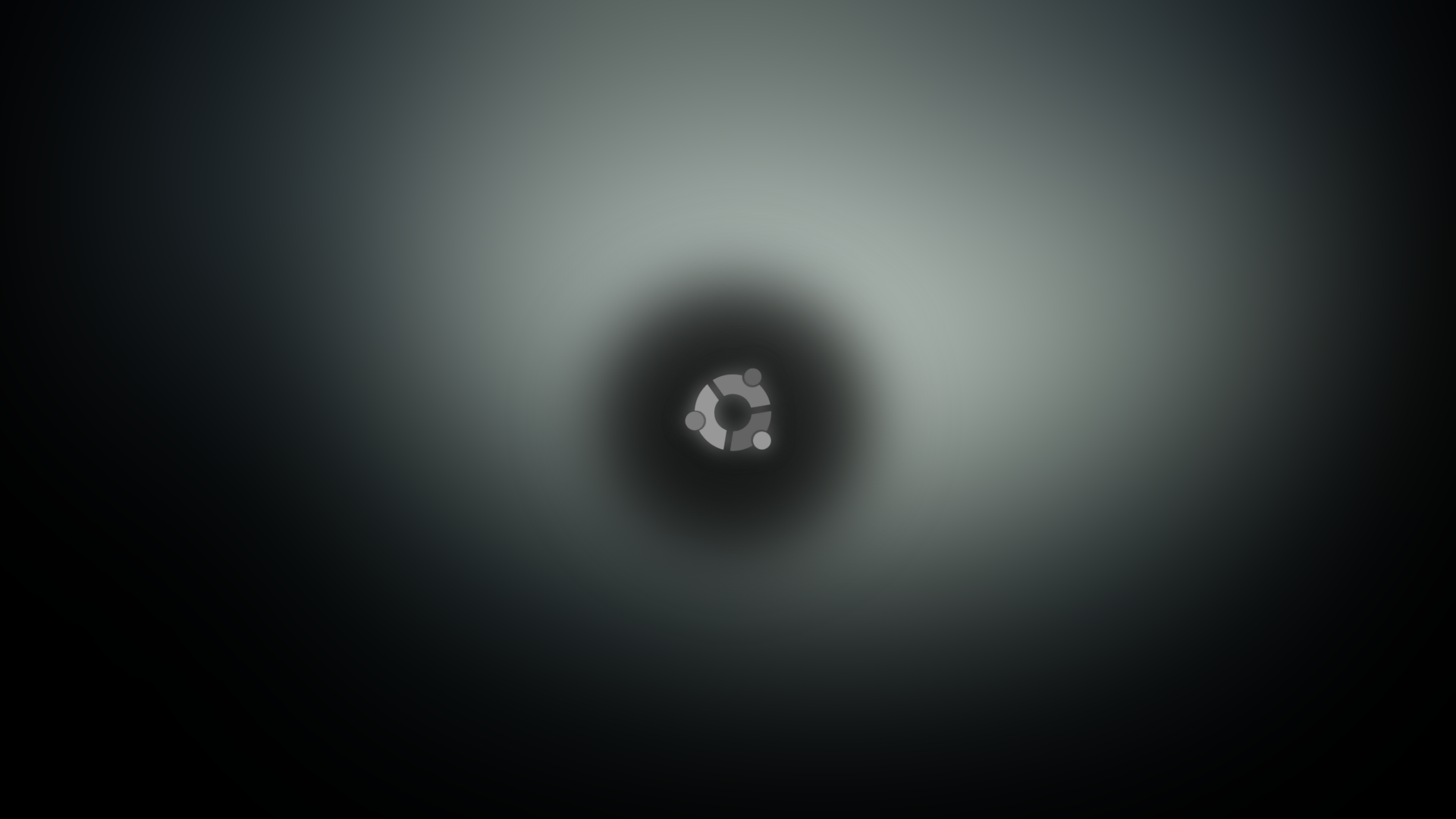 Ubuntu logo with soft gradient background HD Wallpaper