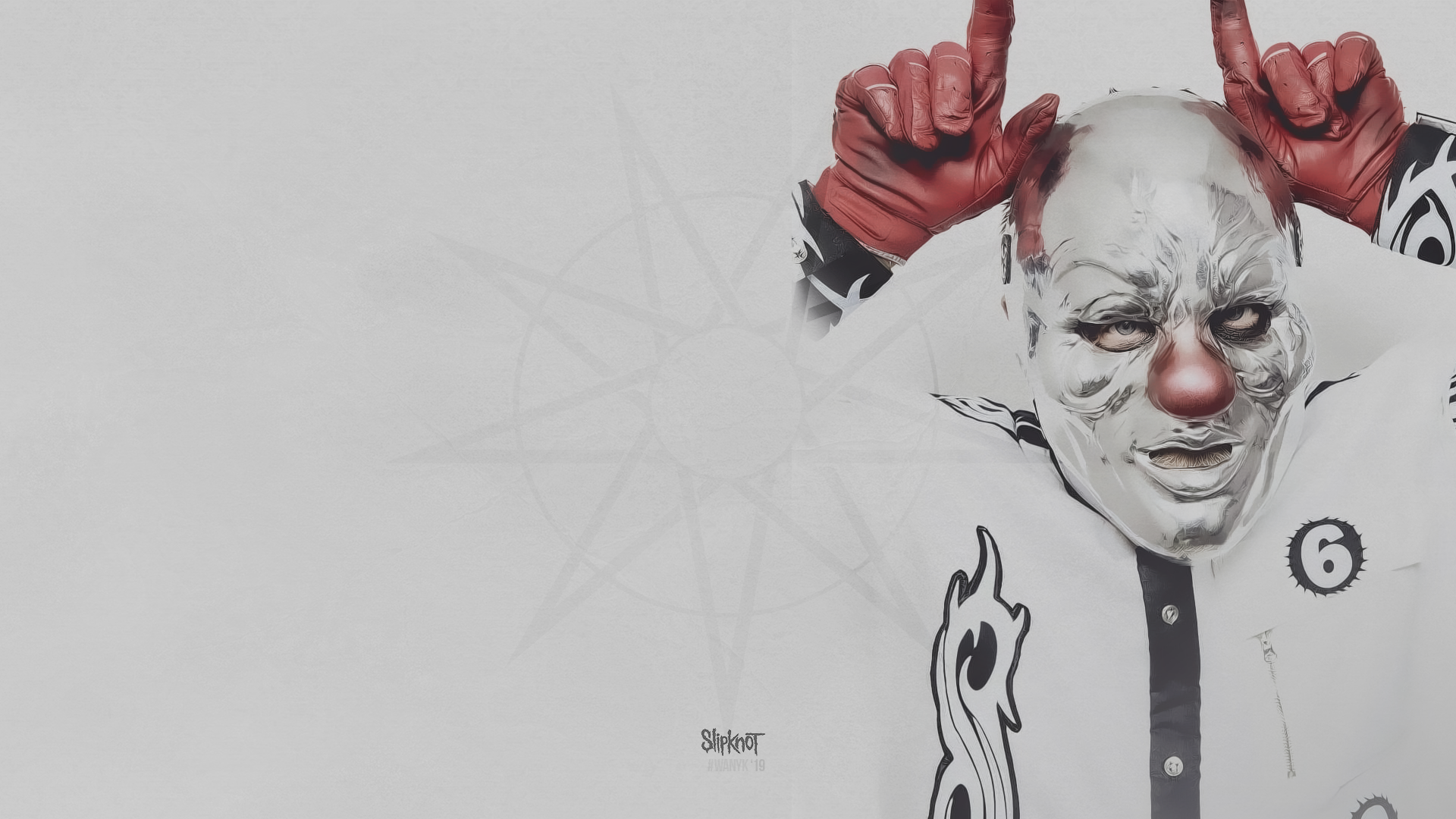 Shawn "Clown" Crahan from Slipknot HD Wallpaper