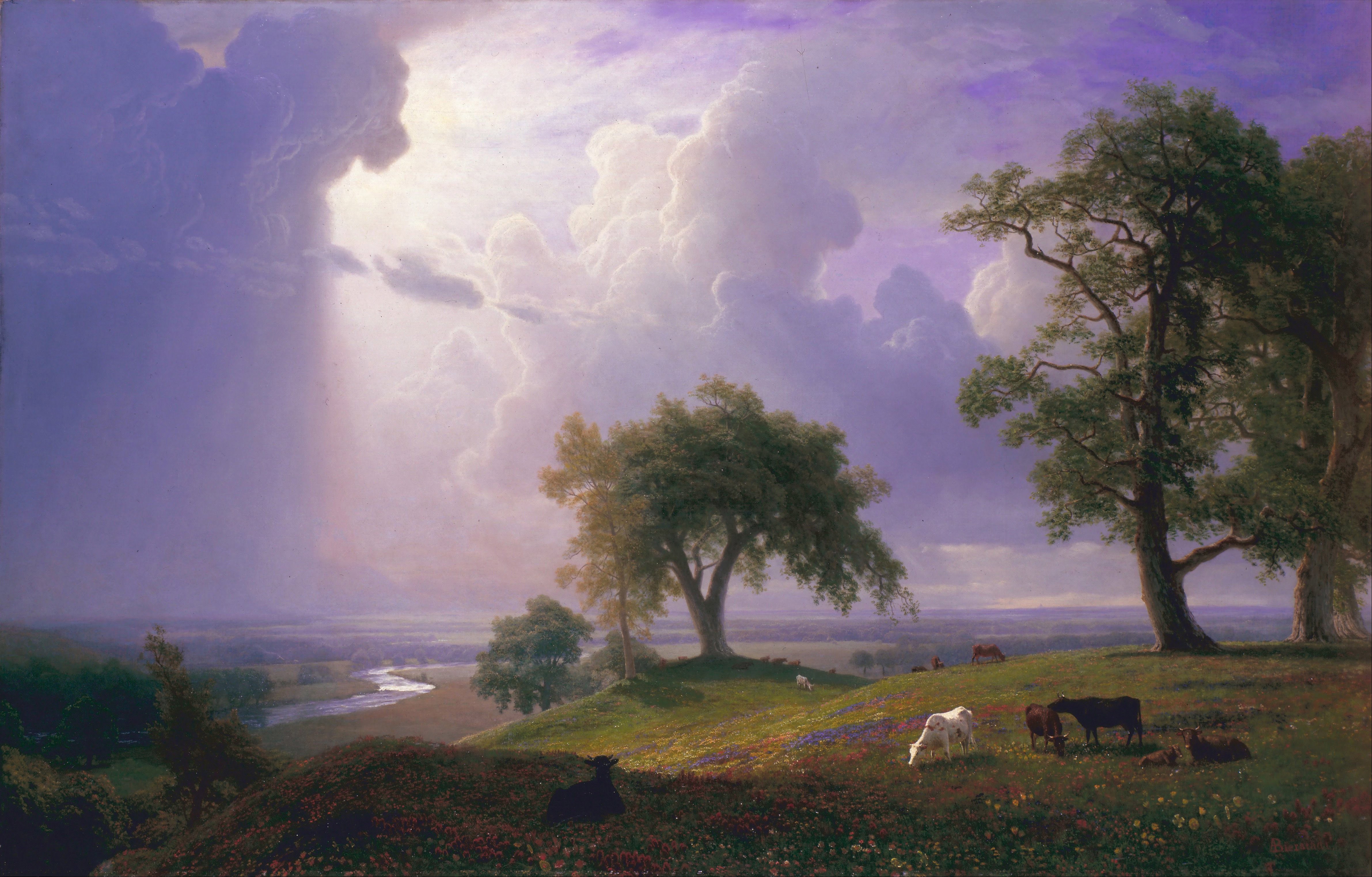 California Spring by Albert Bierstadt HD Wallpaper