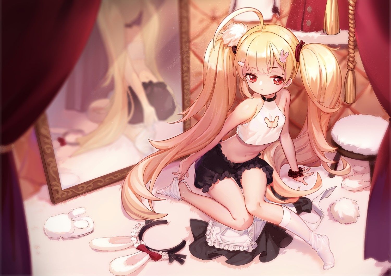 Eldridge from Azur Lane in maid outfit HD Wallpaper