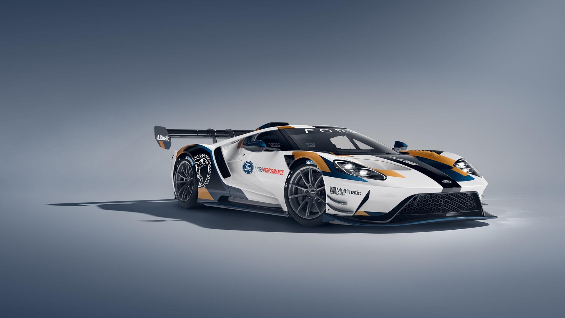 Ford GT Mk II race car with racing livery HD Wallpaper