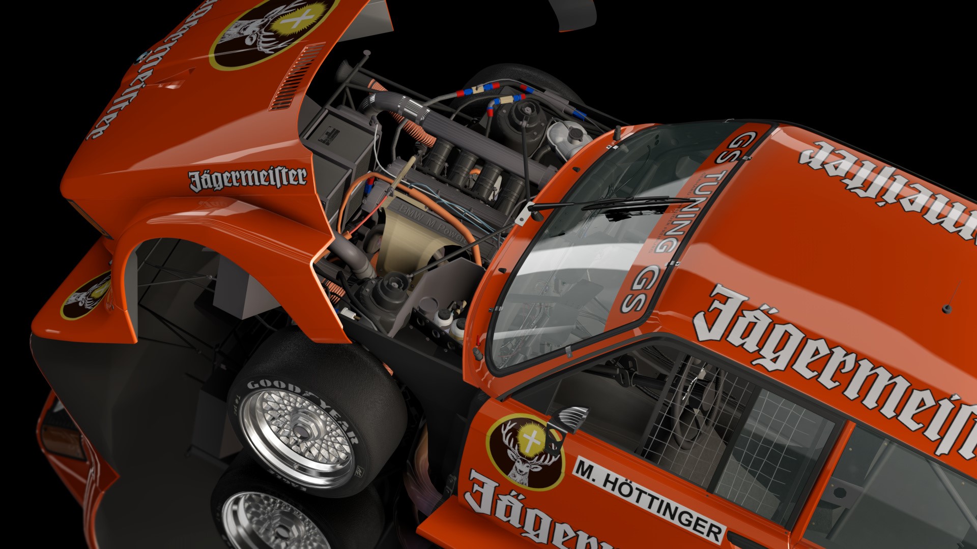 Jägermeister BMW race car from Assetto Corsa HD Wallpaper