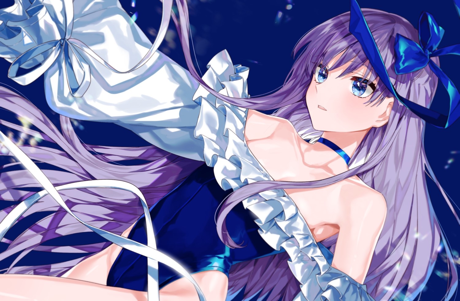 Meltlilith from Fate/Grand Order with purple hair and blue eyes HD Wallpaper