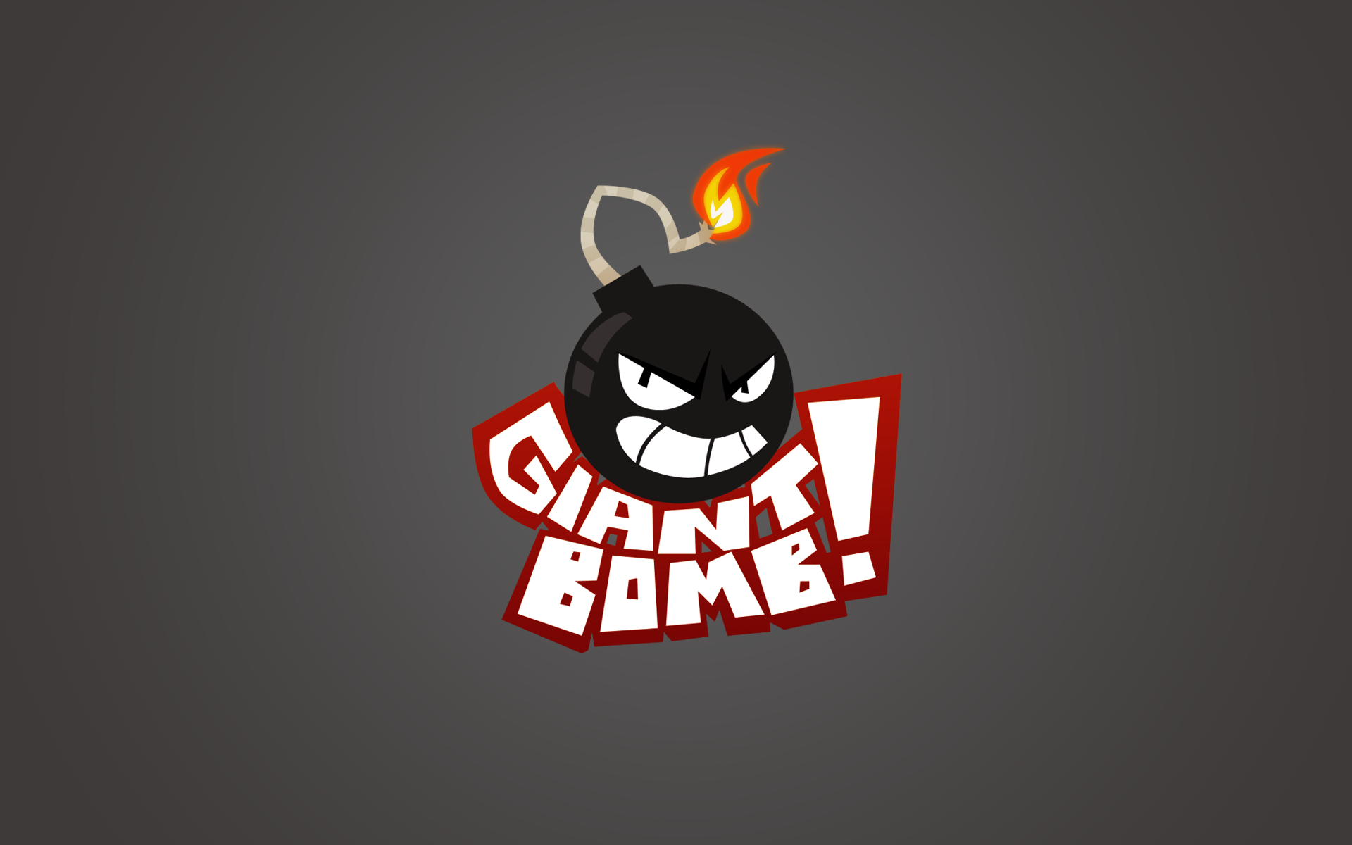 Giant Bomb logo with bomb character HD Wallpaper