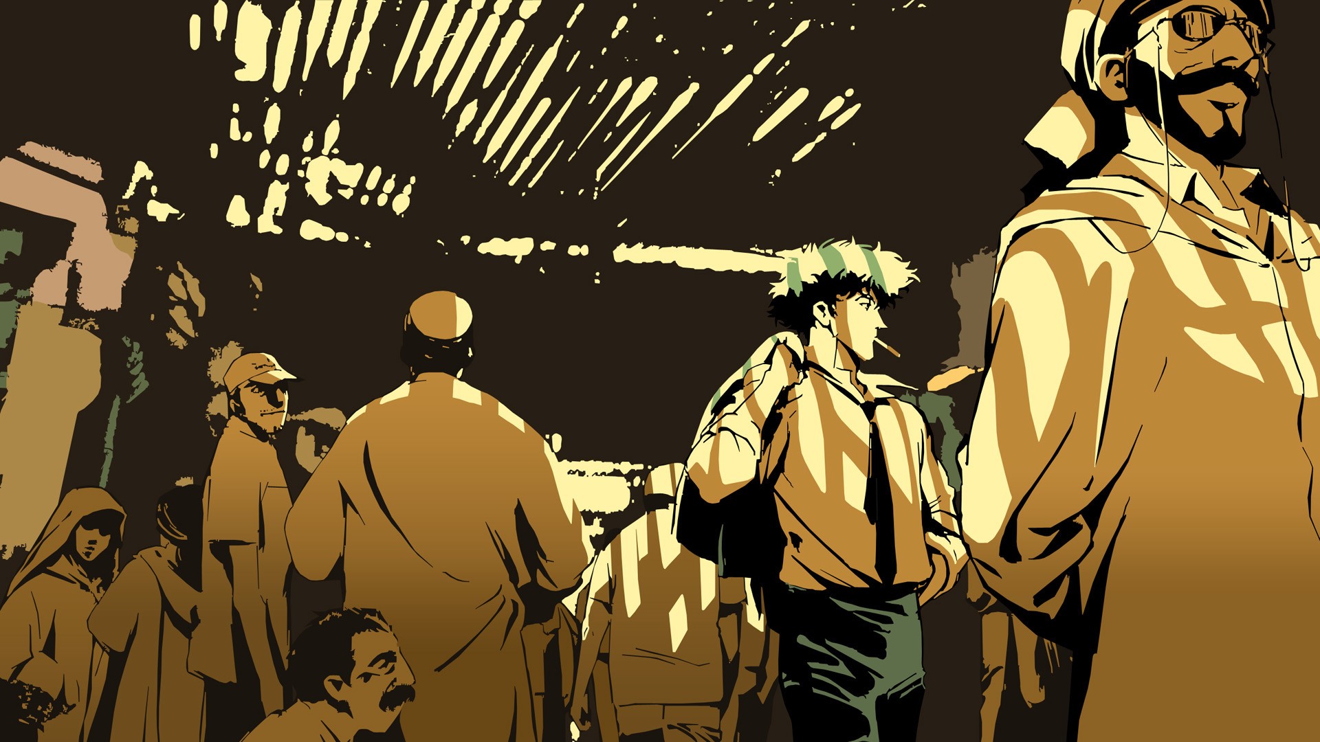 Spike Spiegel from Cowboy Bebop smoking HD Wallpaper