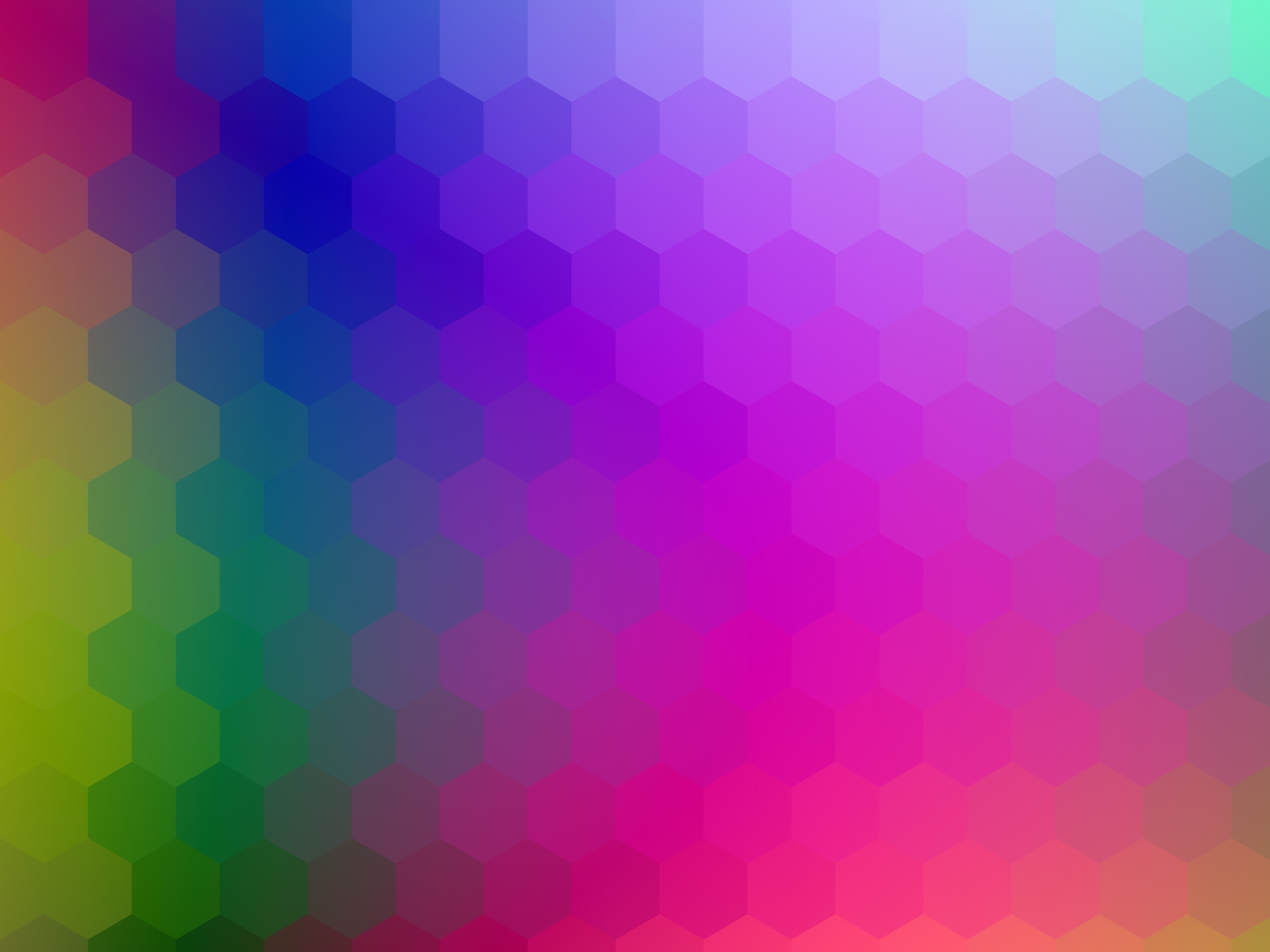 Abstract colorful hexagon pattern HD Wallpaper