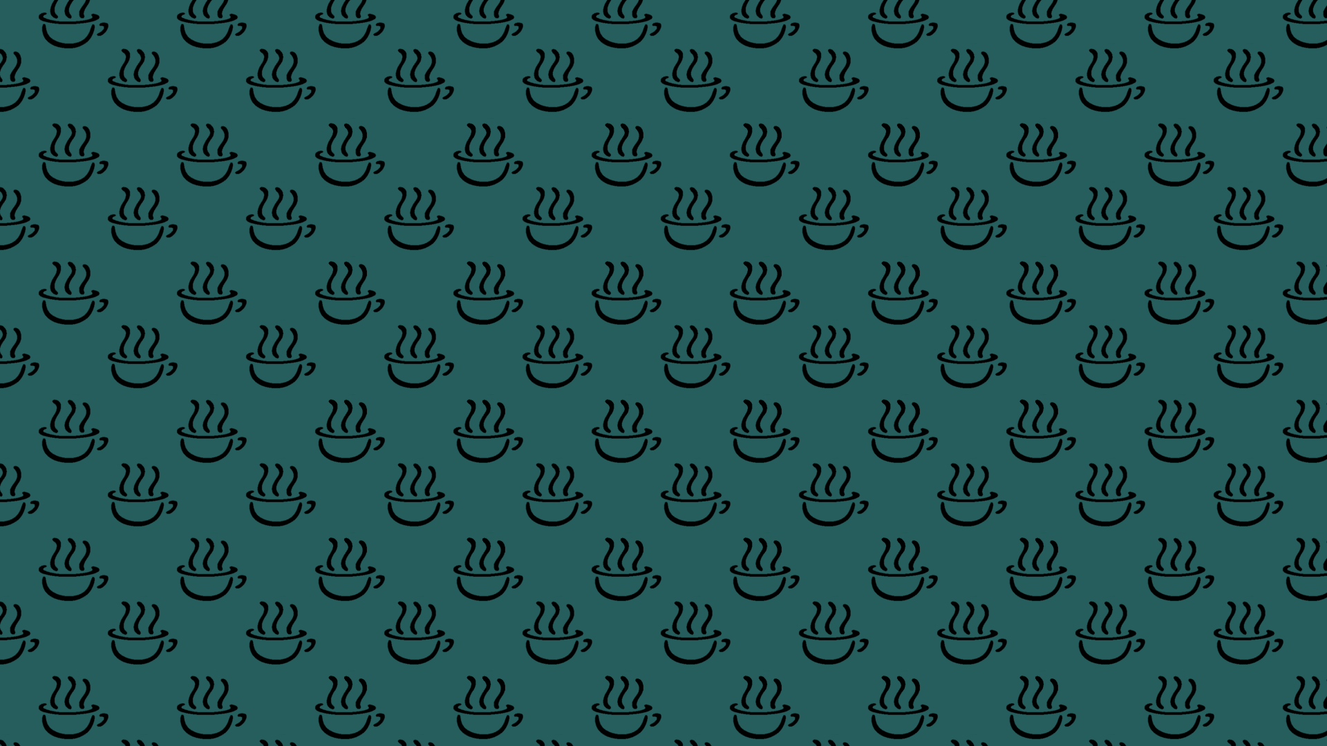 Pattern of steaming coffee cups HD Wallpaper
