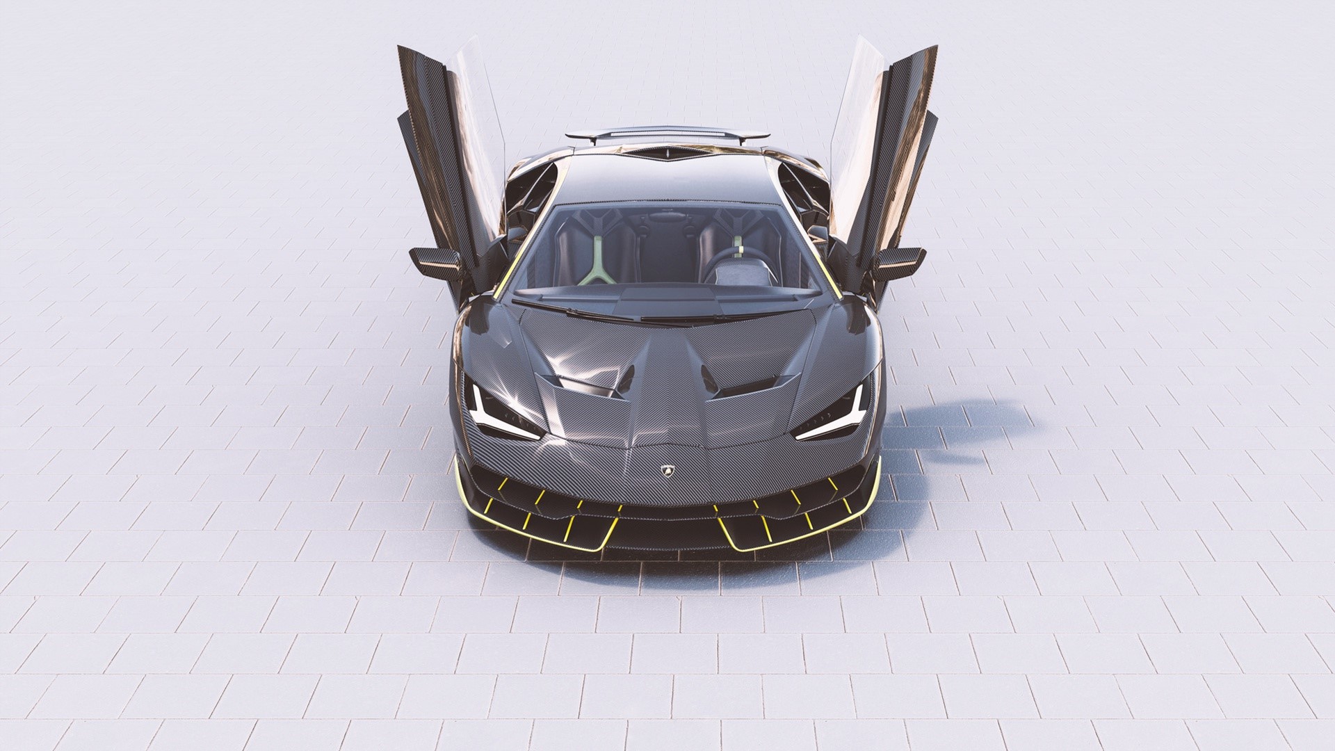 Lamborghini Centenario with doors open HD Wallpaper