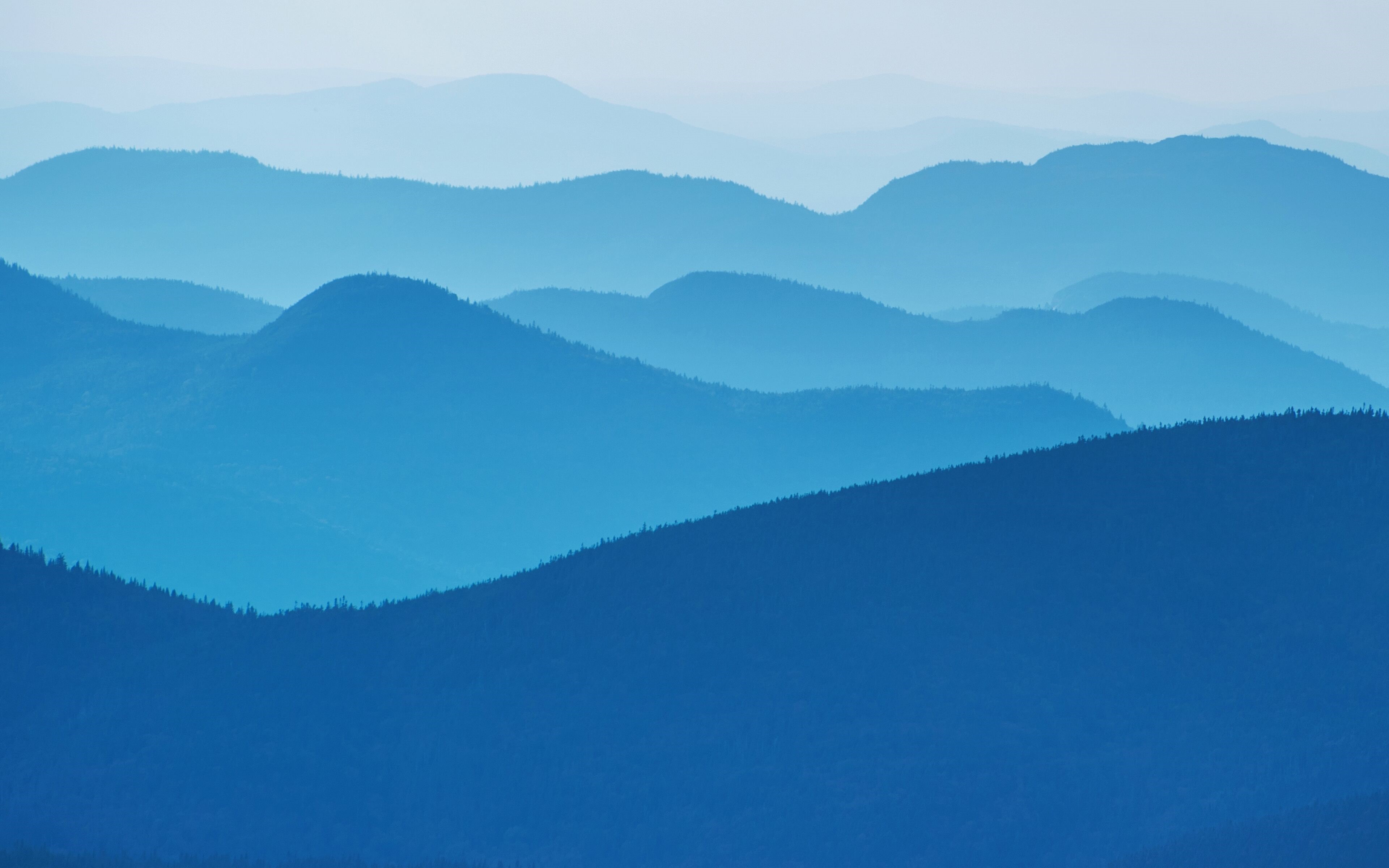 Blue mountain landscape HD Wallpaper