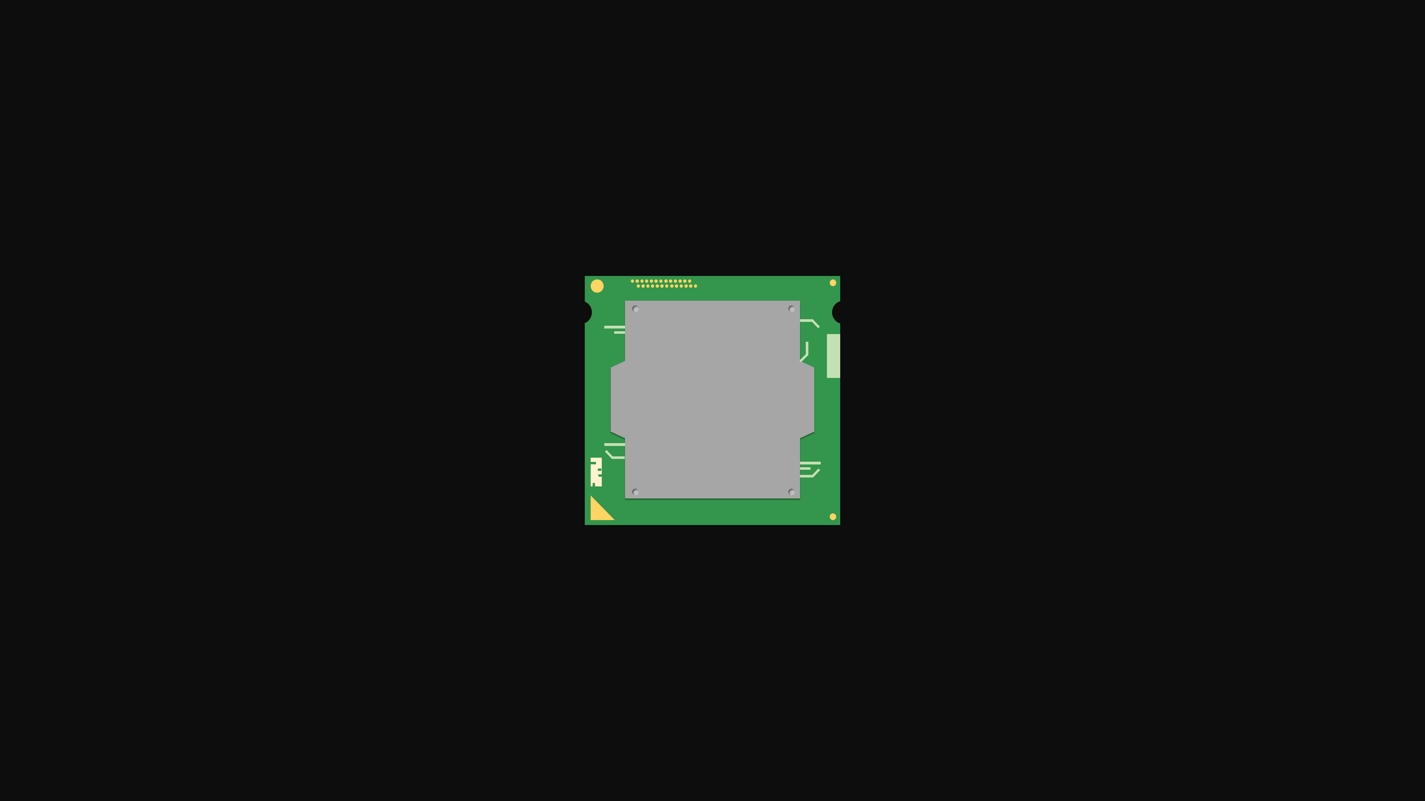Simple vector illustration of a computer processor HD Wallpaper