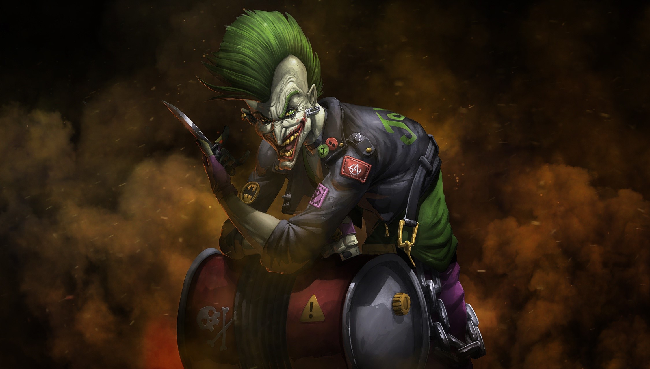 Joker from Batman artwork HD Wallpaper