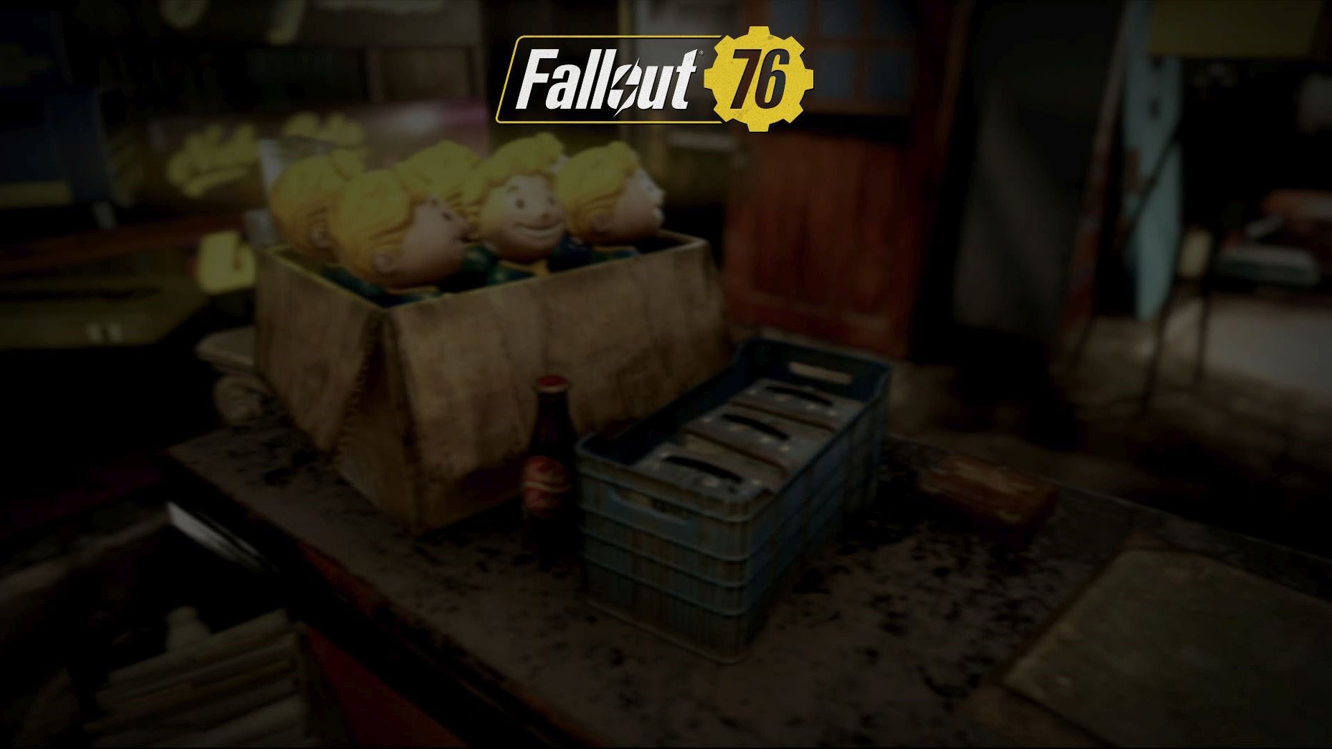 Fallout 76 Vault Boy heads and supplies HD Wallpaper