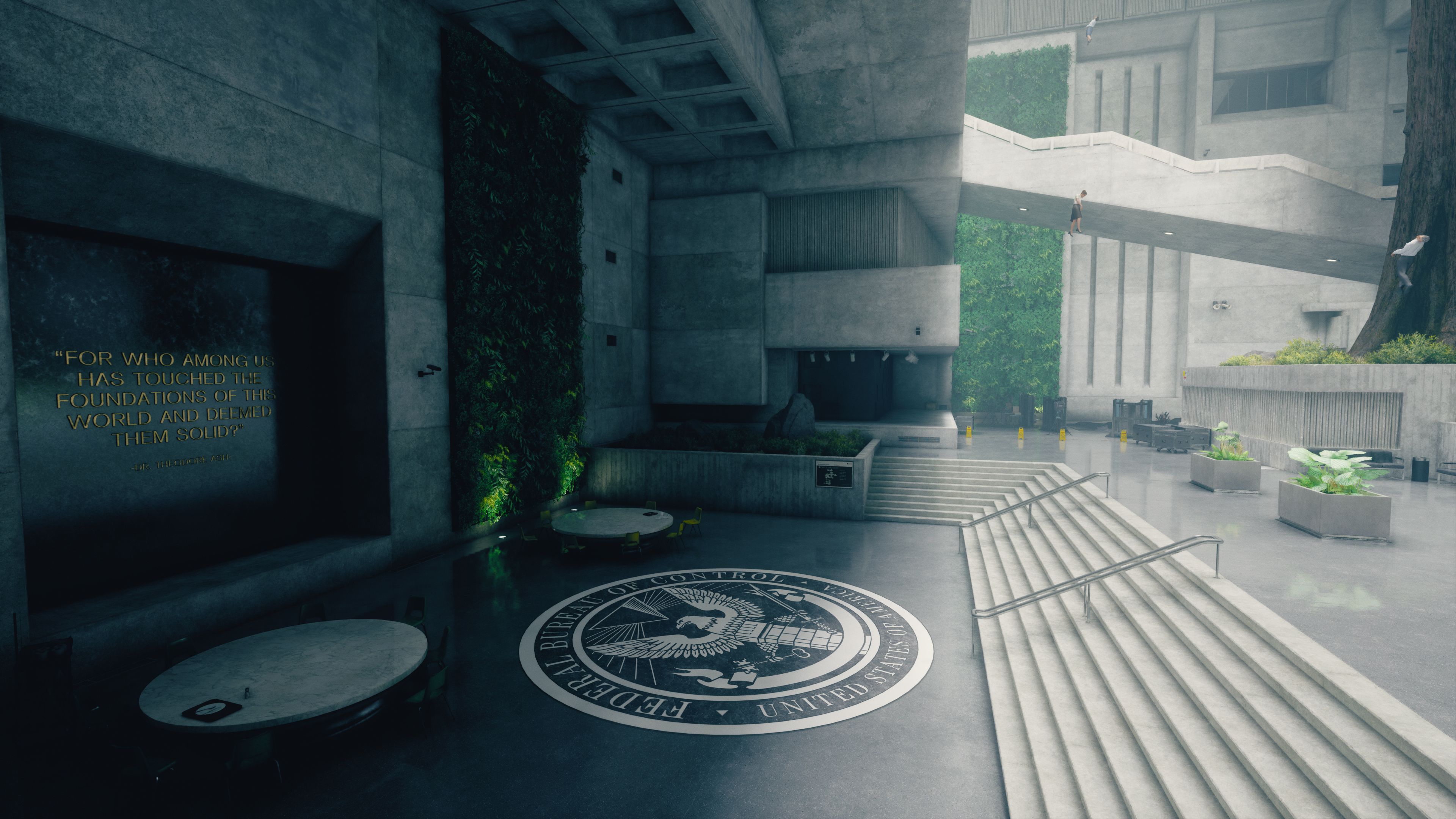Control 4K screenshot of Federal Bureau of Control HD Wallpaper