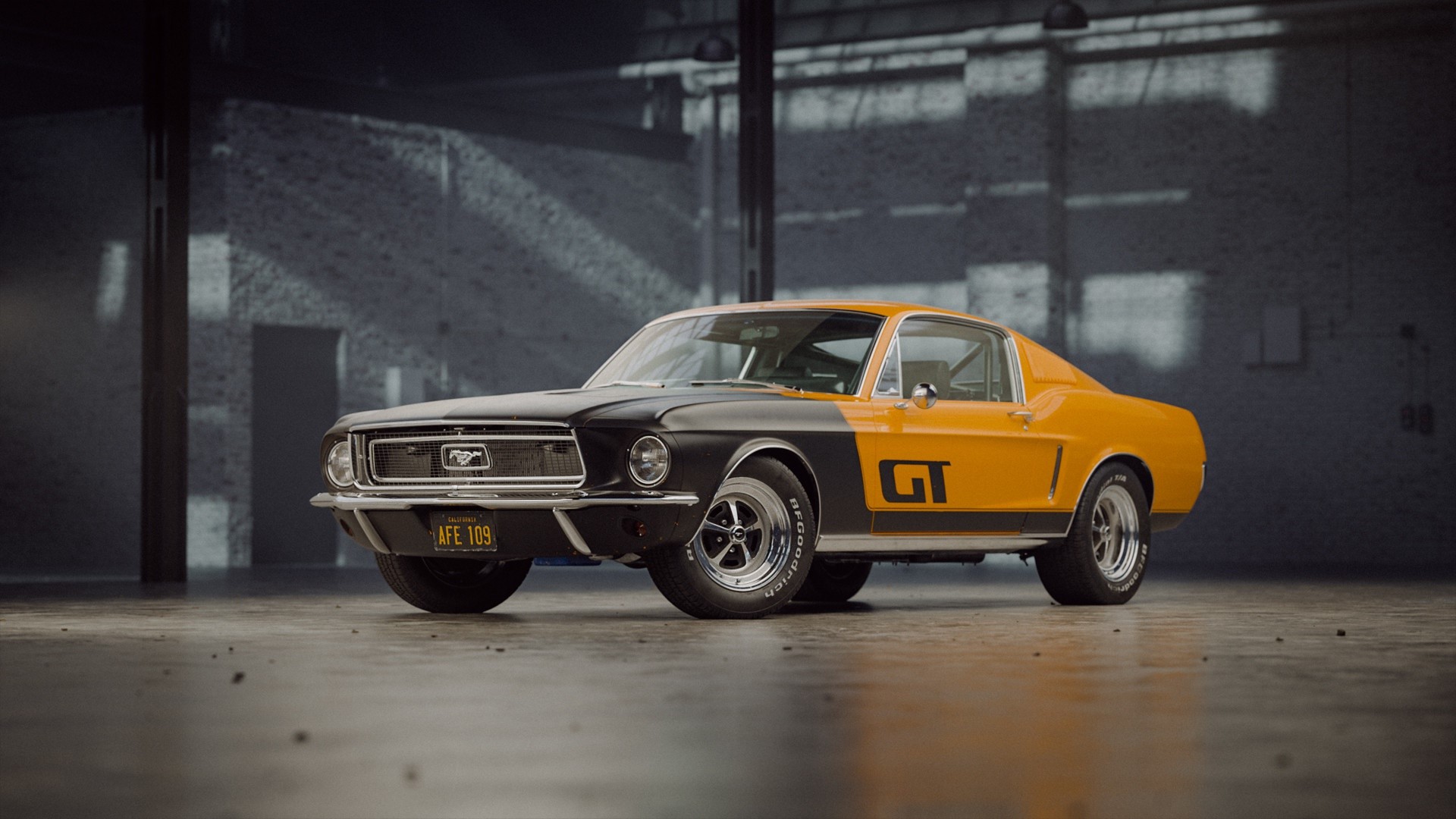 1967 Ford Mustang GT Coupe HD Wallpaper