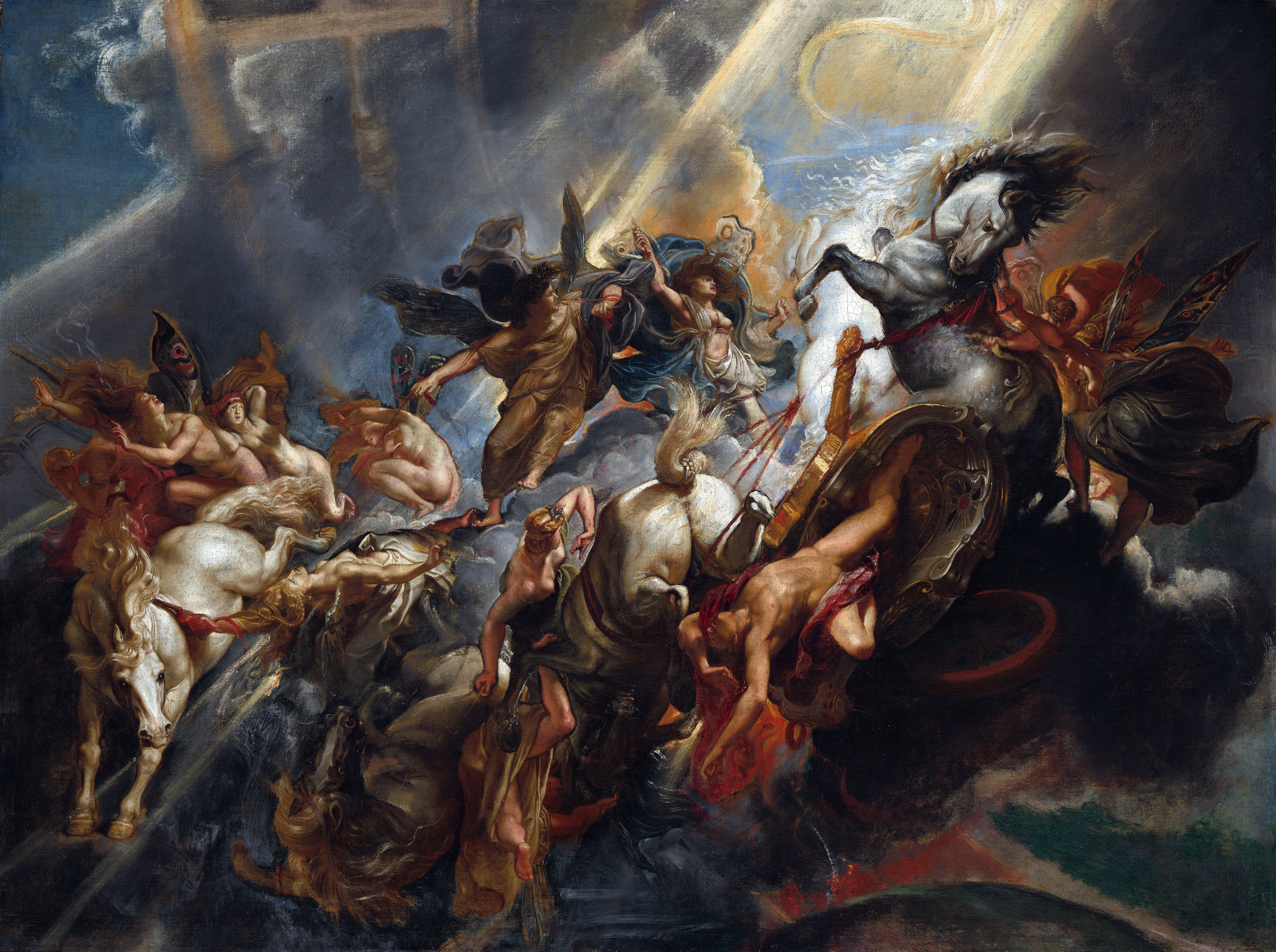 4K The Fall of Phaeton by Peter Paul Rubens HD Wallpaper