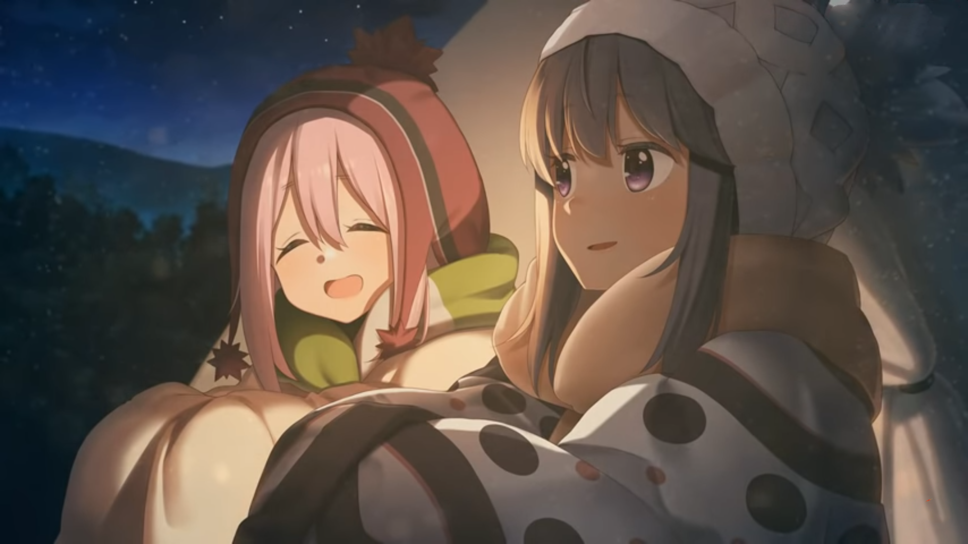 Nadeshiko Kagamihara and Rin Shima from Yuru Camp HD Wallpaper