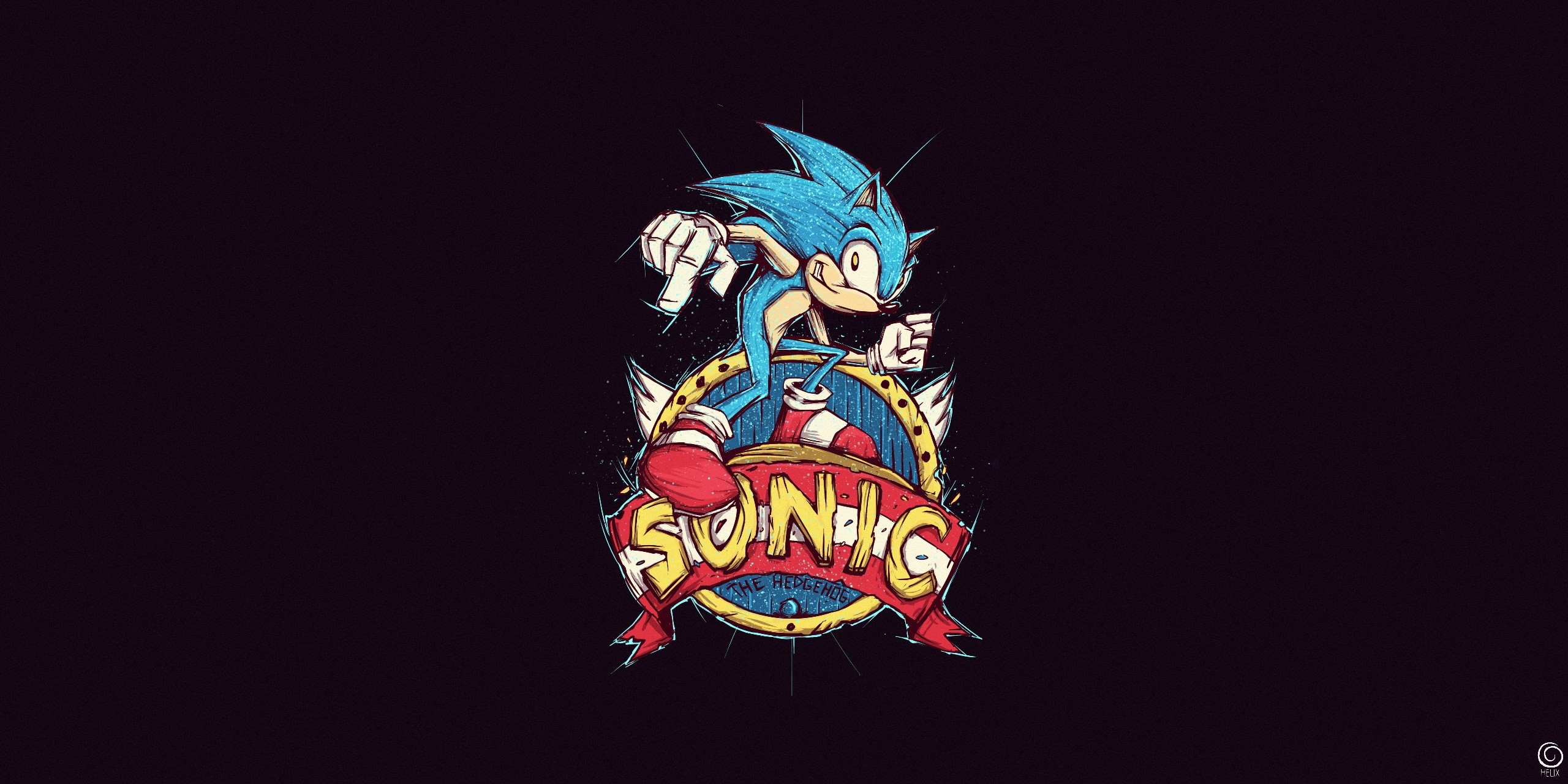 Sonic the Hedgehog video game art HD Wallpaper