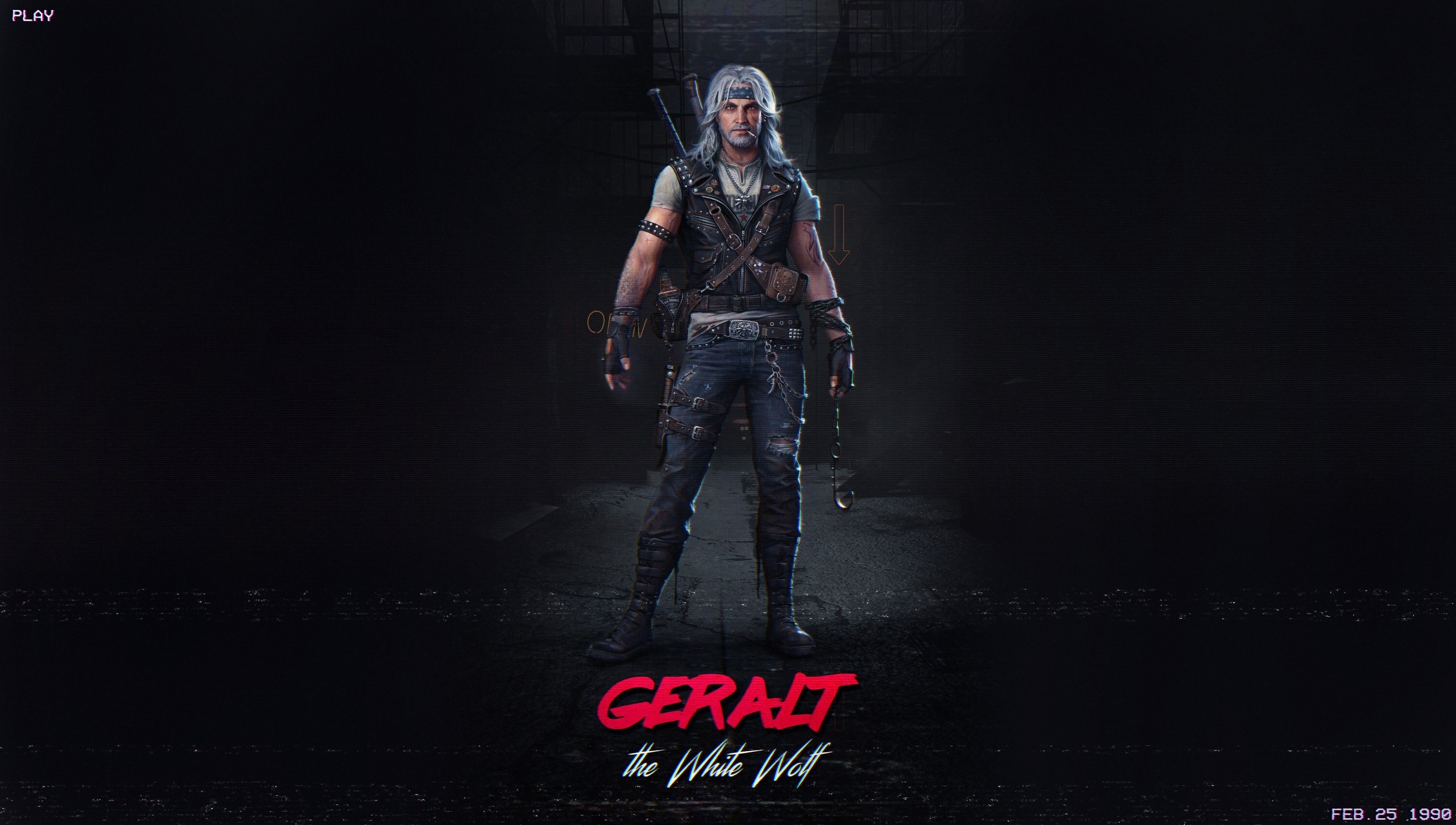 Geralt the White Wolf from The Witcher HD Wallpaper