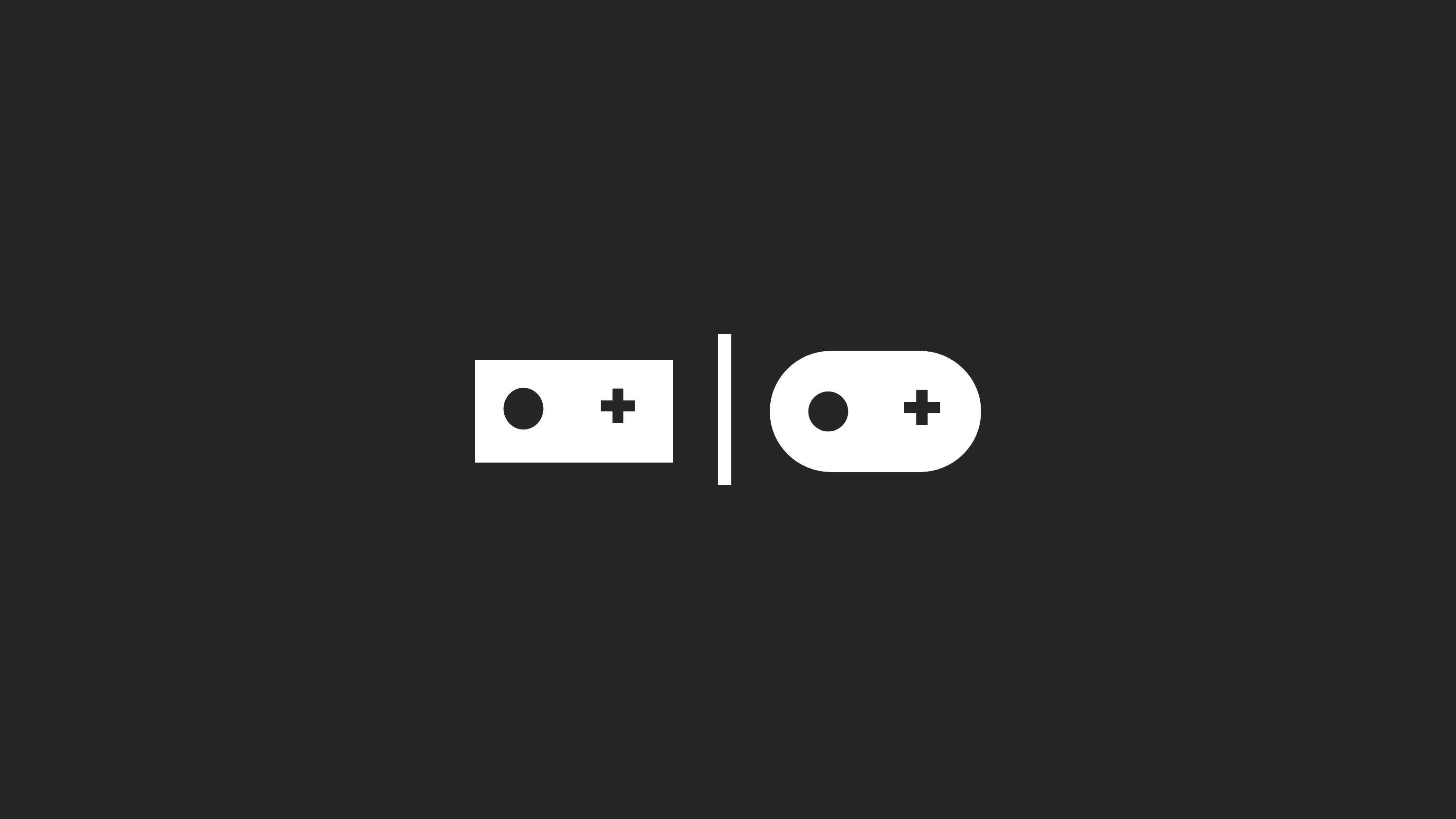 Minimalist icons of game controllers HD Wallpaper