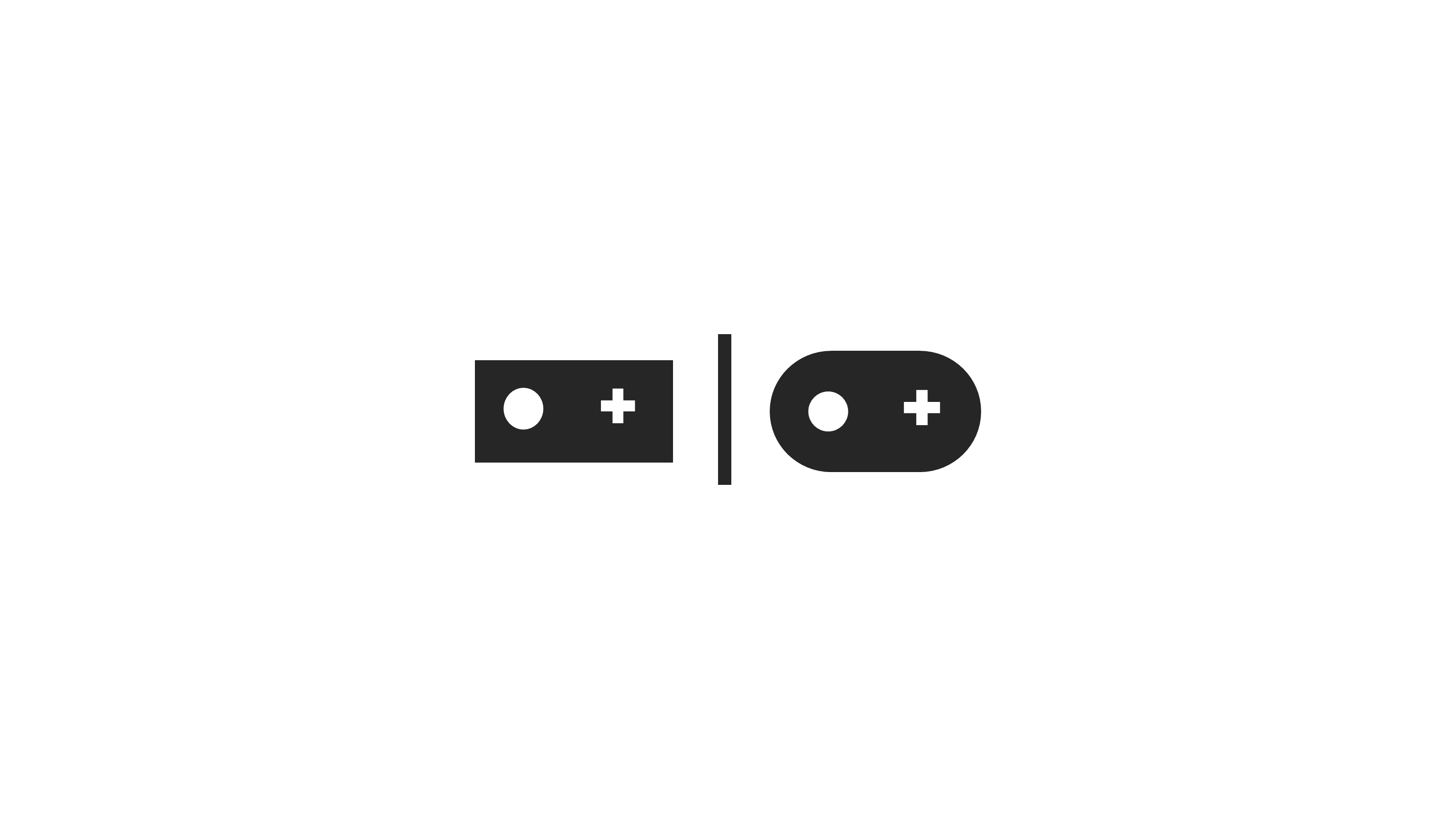 Minimalist icons of game controllers HD Wallpaper