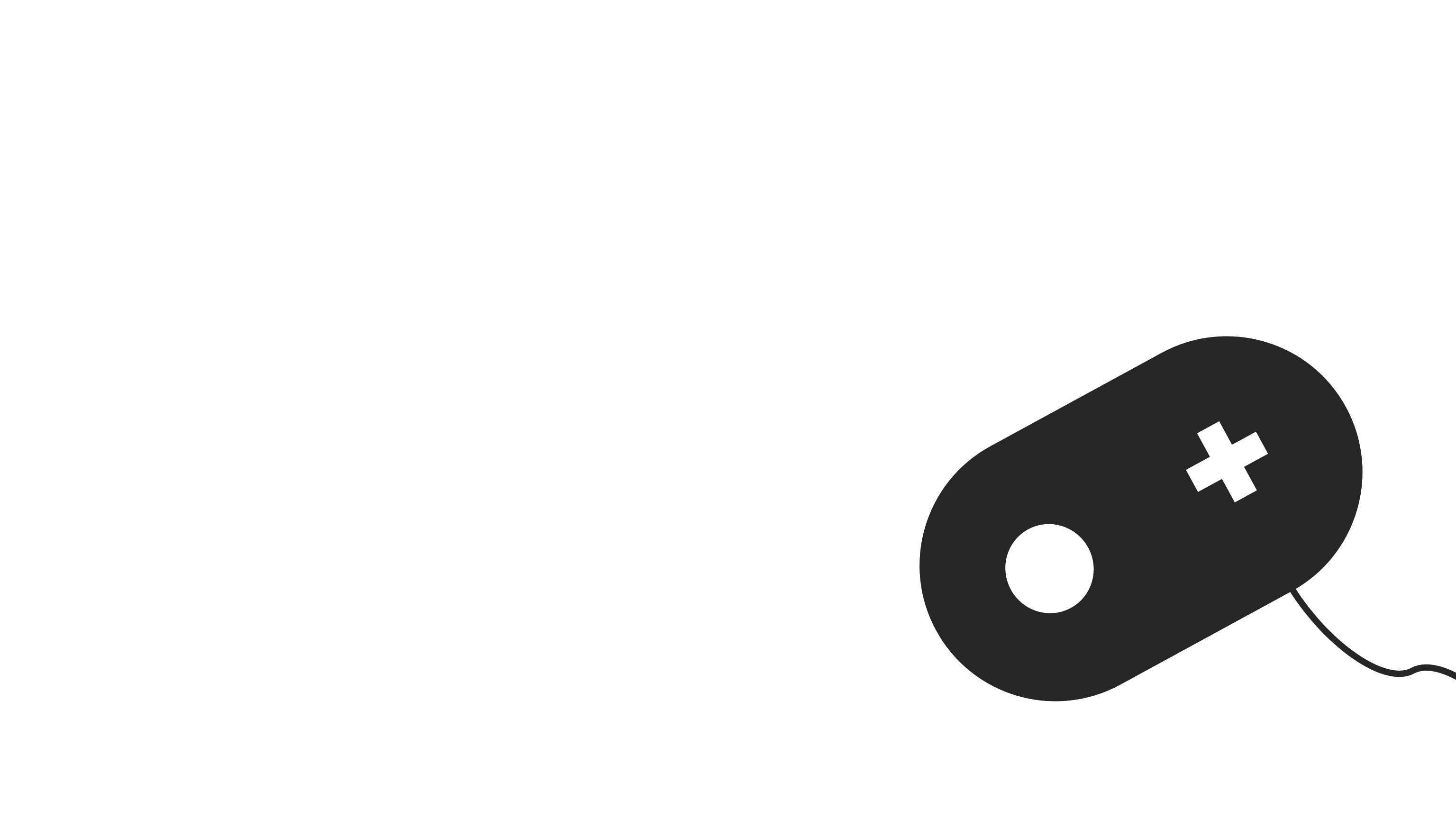 Minimalist black video game controller icon HD Wallpaper