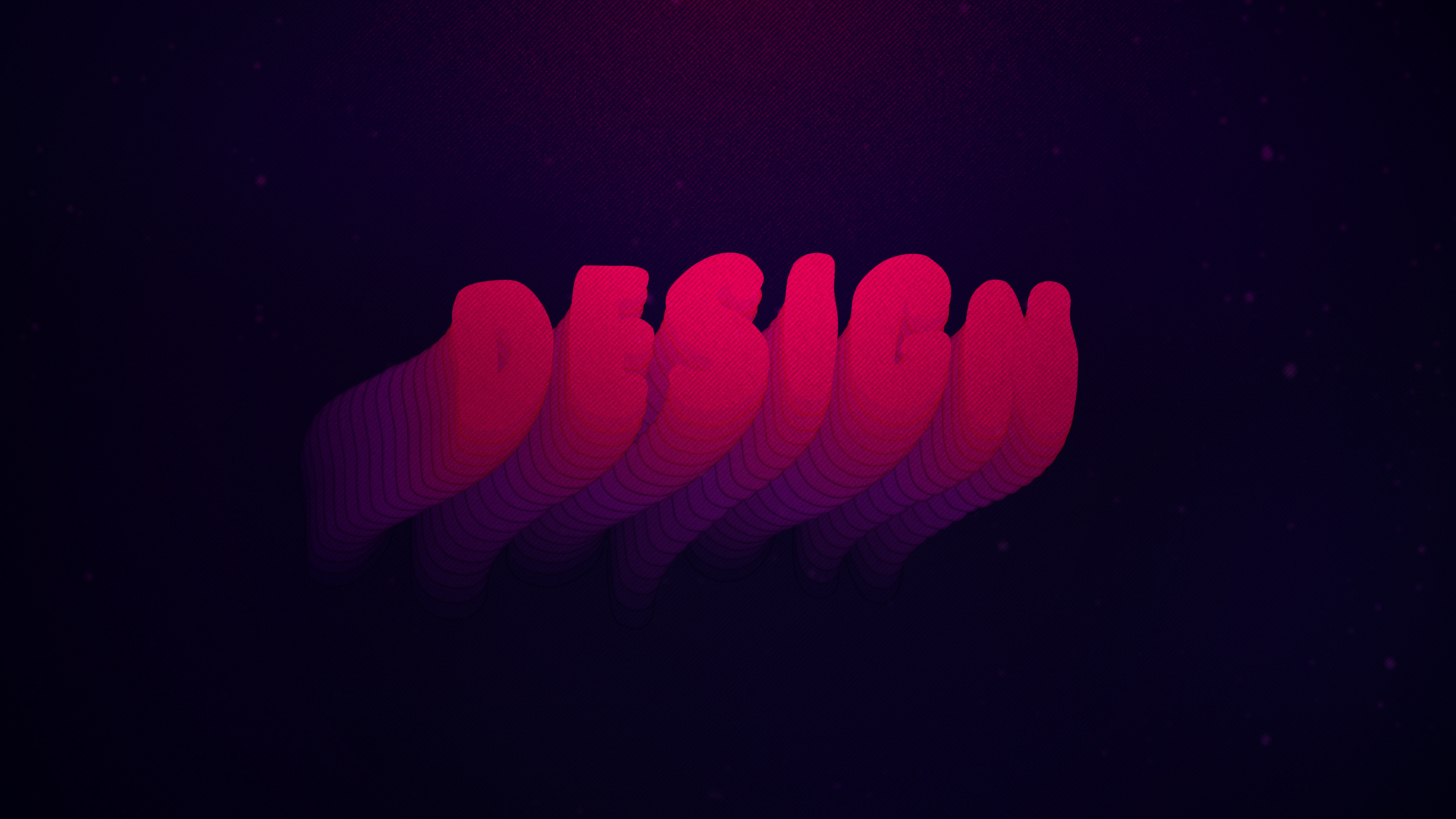 DESIGN text with gradient effect on purple background HD Wallpaper