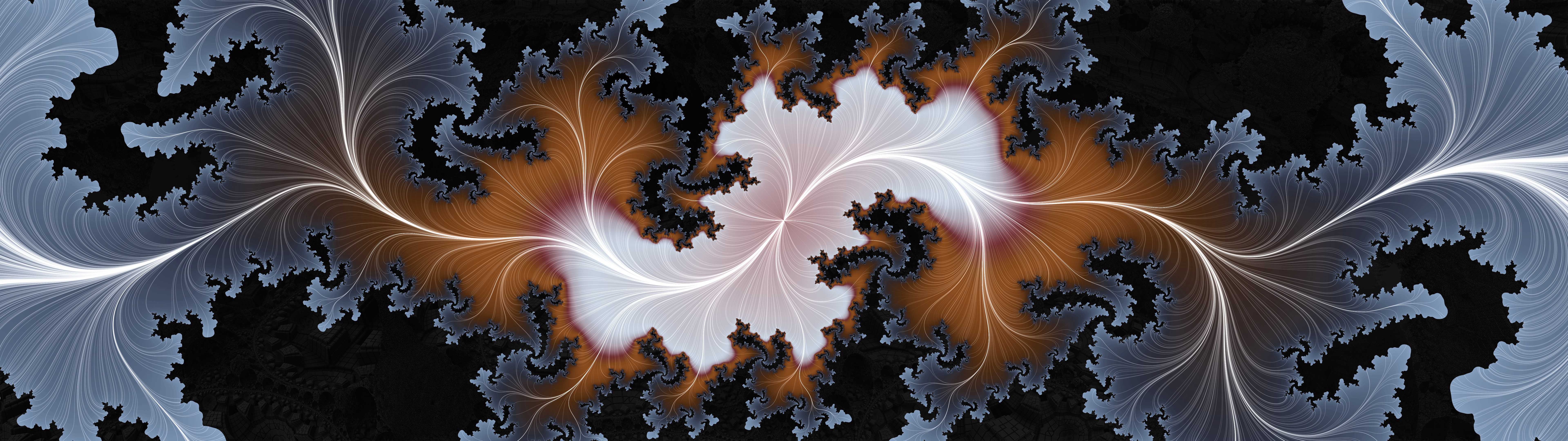 Fractal pattern for dual display HD Wallpaper