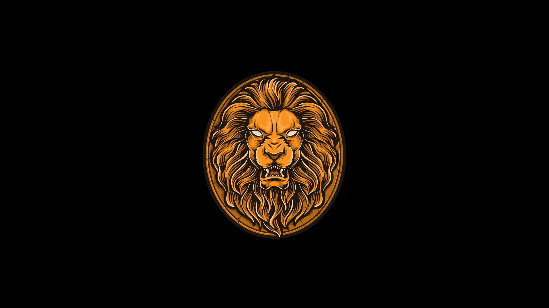 Lion head artwork HD Wallpaper