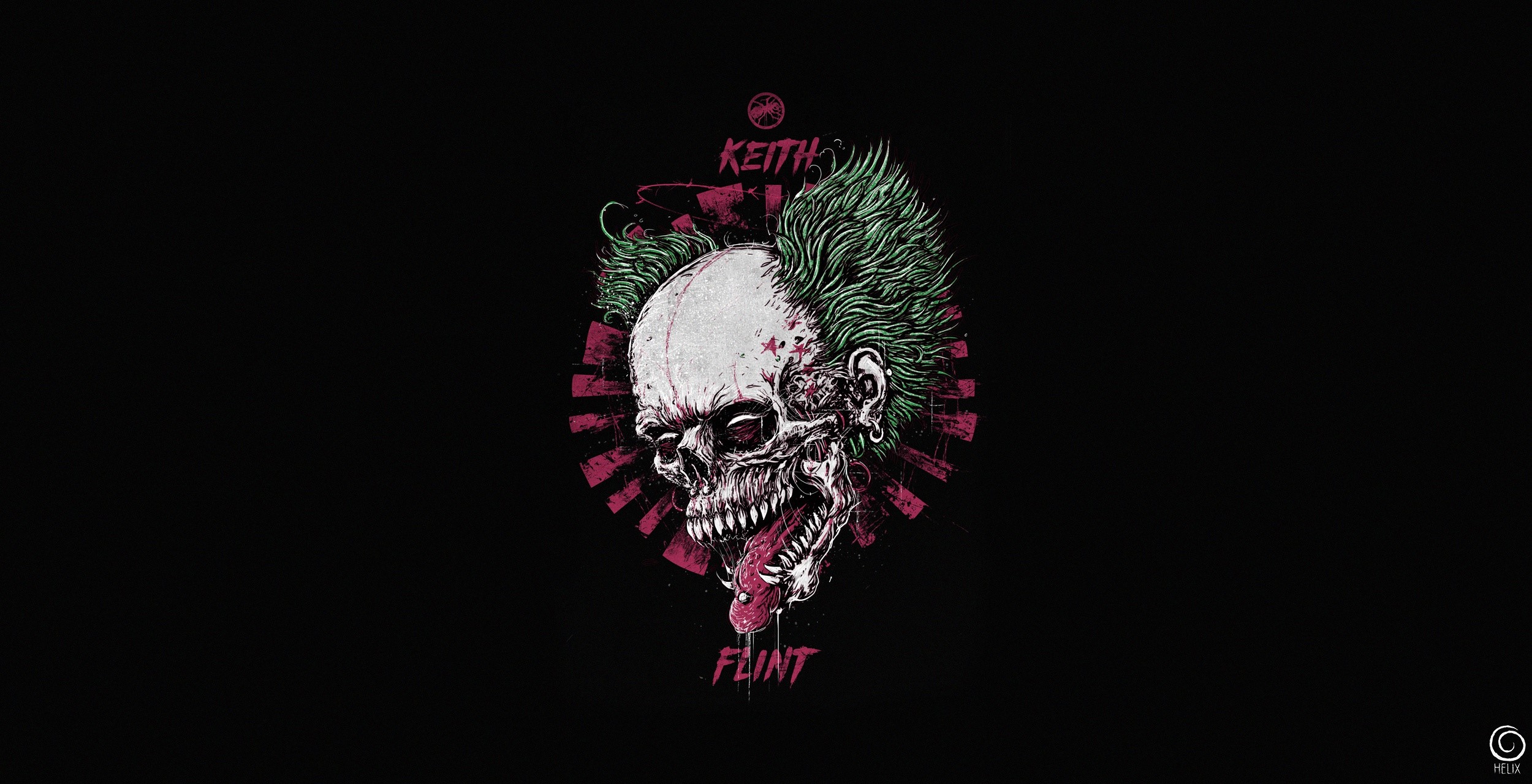 Keith Flint Skull Artwork HD Wallpaper