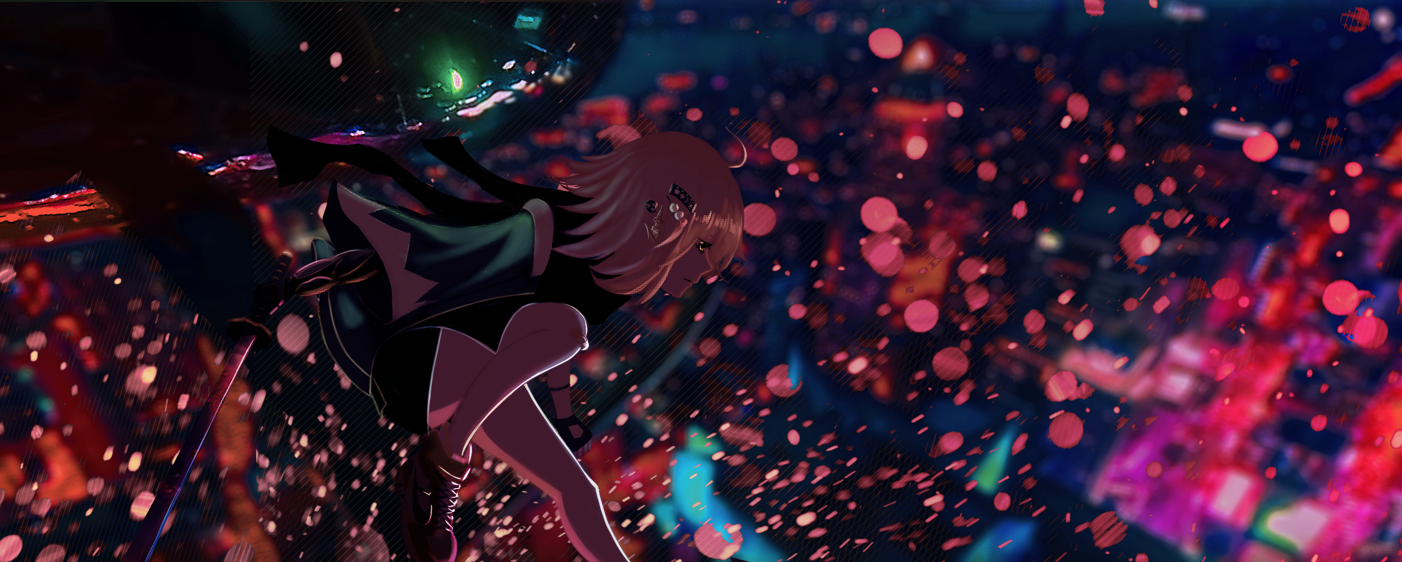 Okita Souji from Fate/Grand Order with sword HD Wallpaper