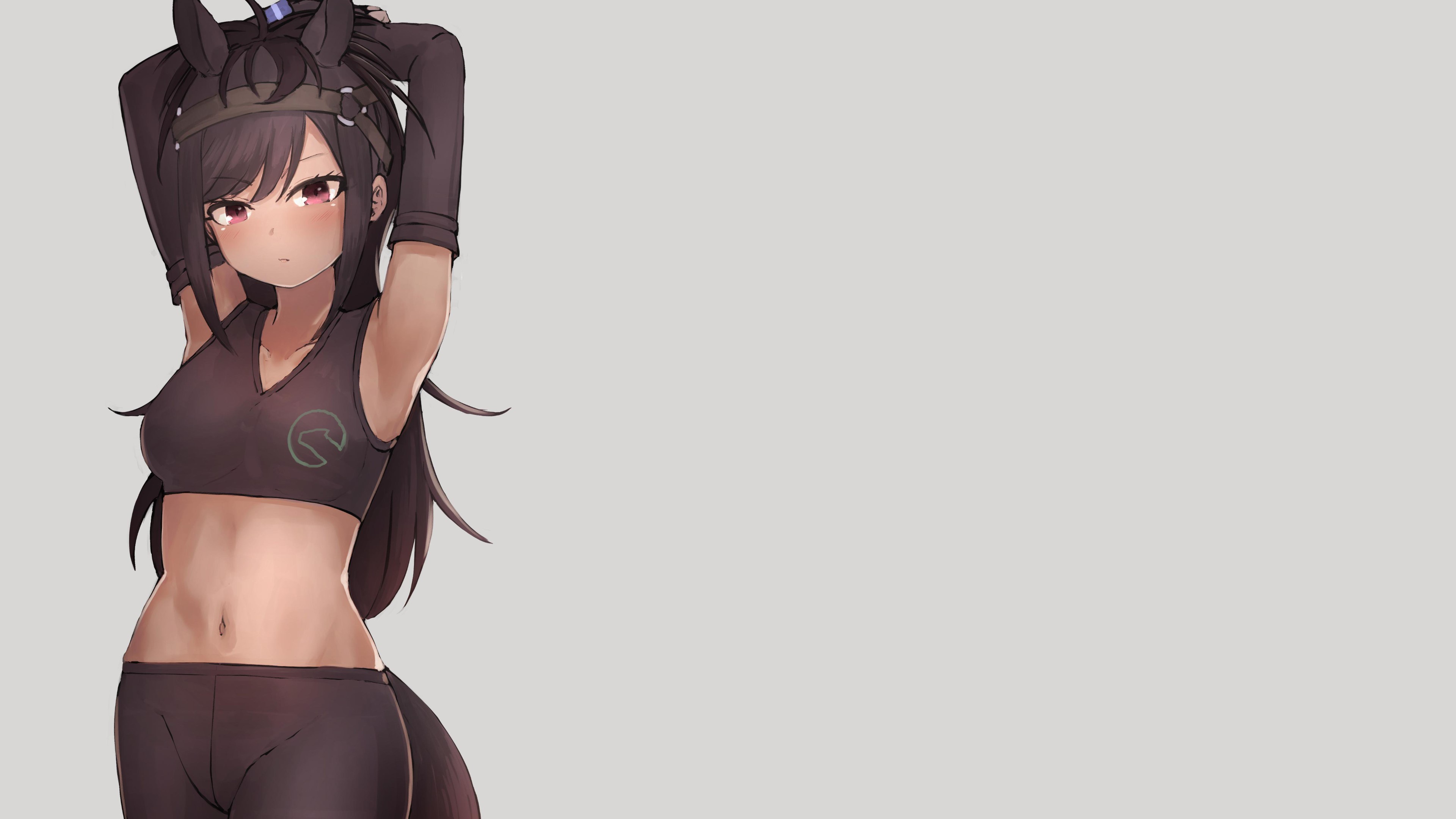Anime girl with horse ears and tail HD Wallpaper