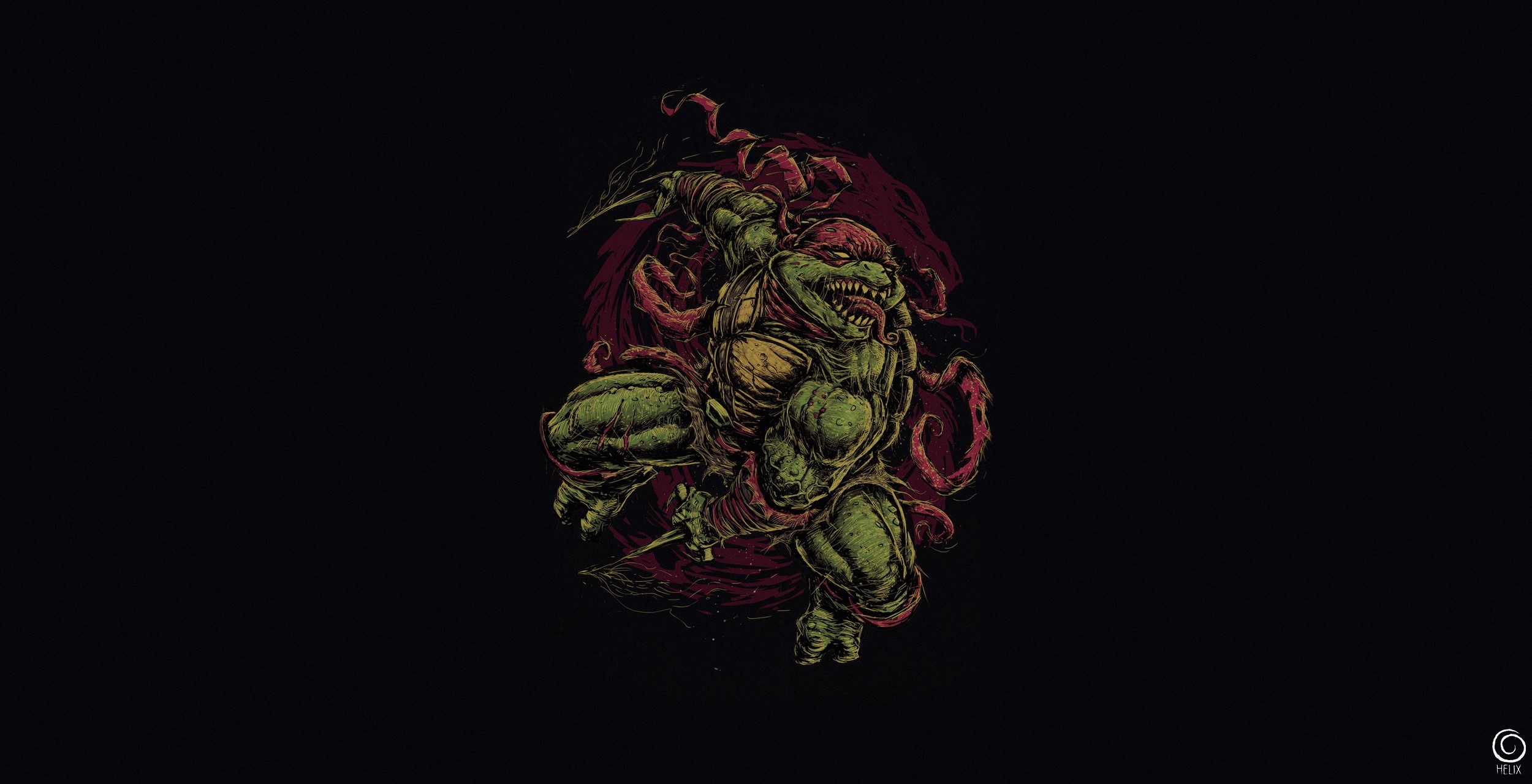 Raphael from Teenage Mutant Ninja Turtles artwork HD Wallpaper