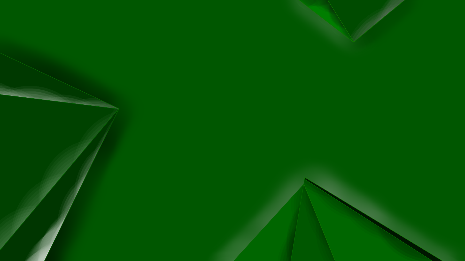 Abstract green geometric shapes with light effects HD Wallpaper