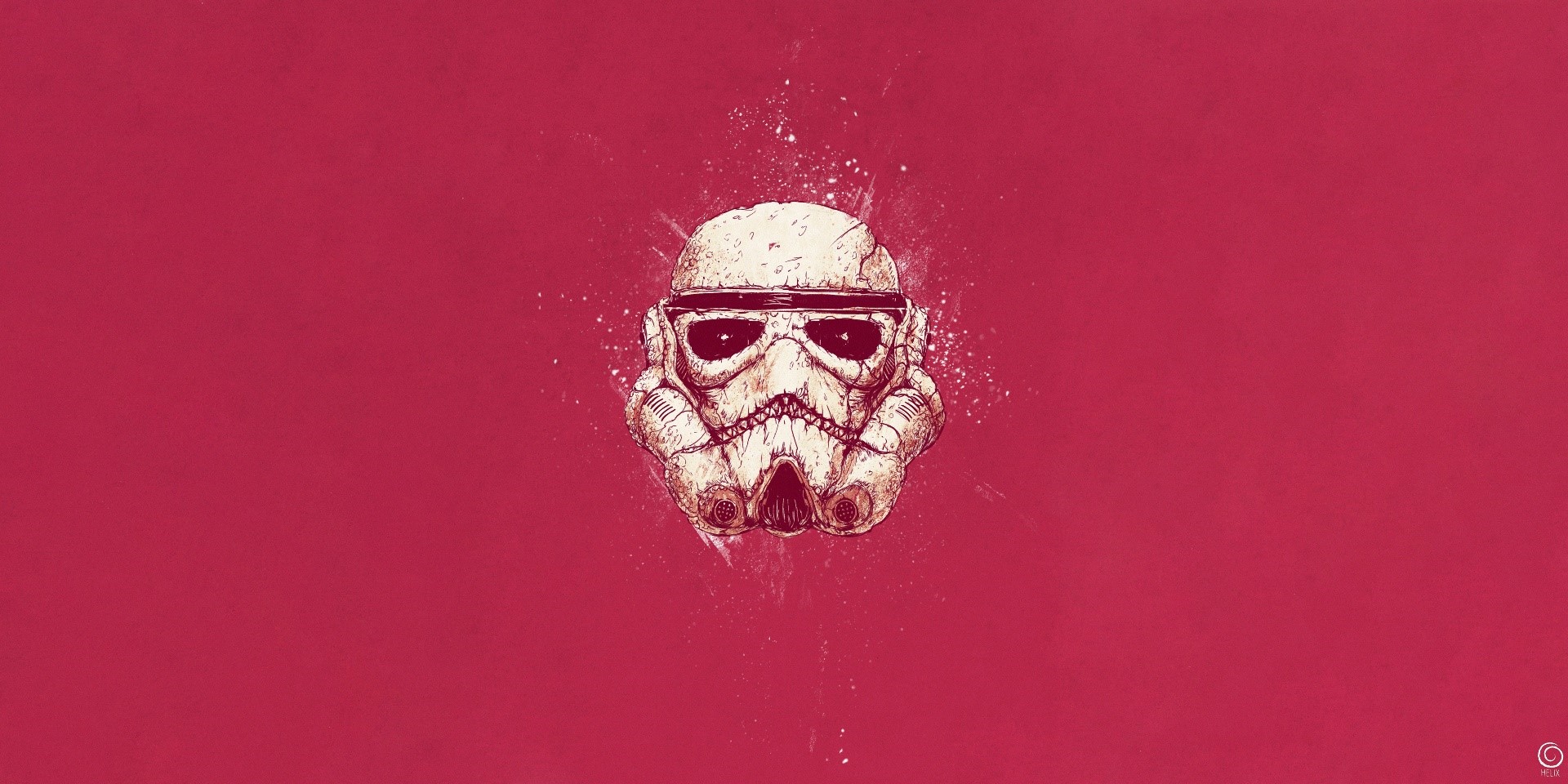 Stormtrooper helmet artwork from Star Wars HD Wallpaper