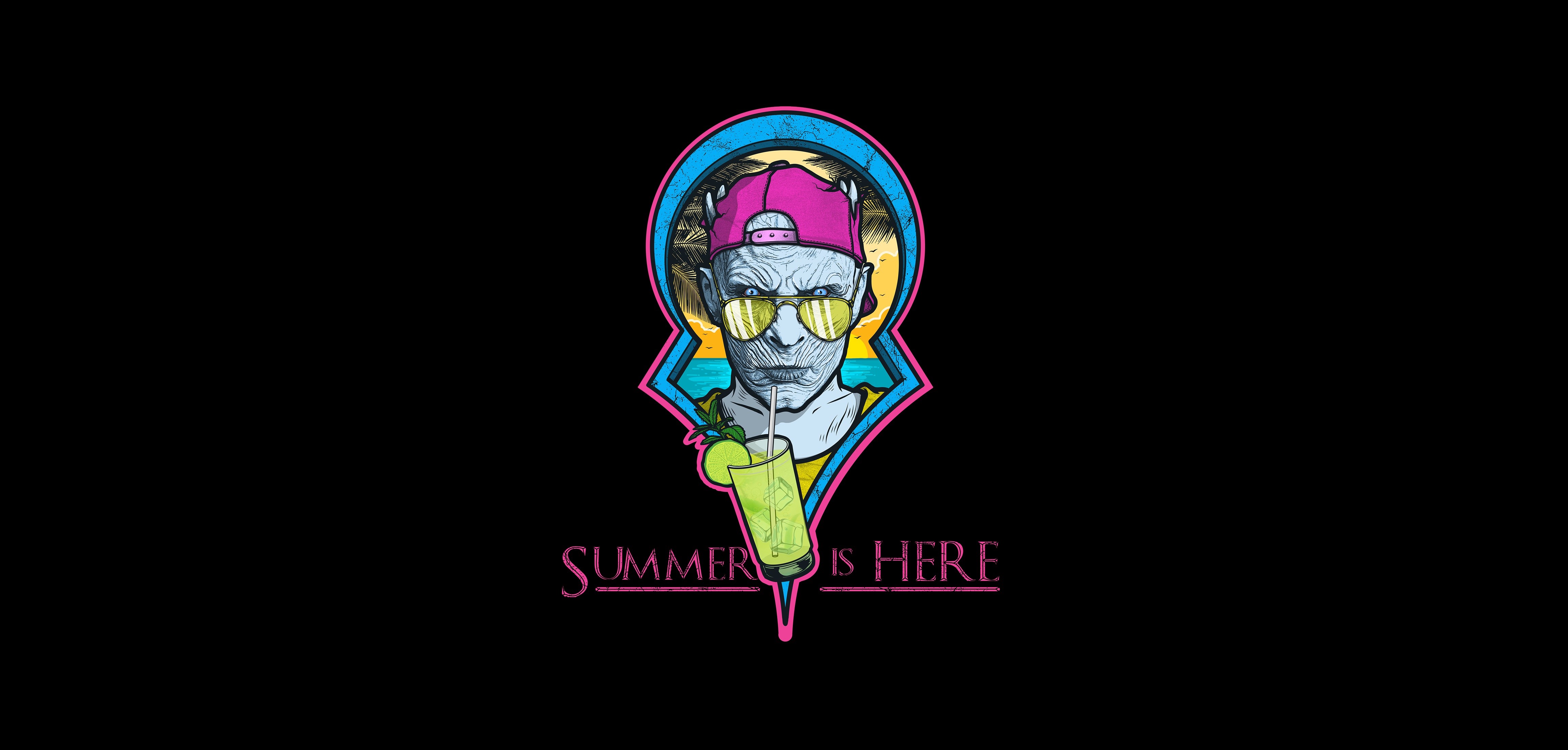 White Walker from Game of Thrones with Summer Vibes HD Wallpaper