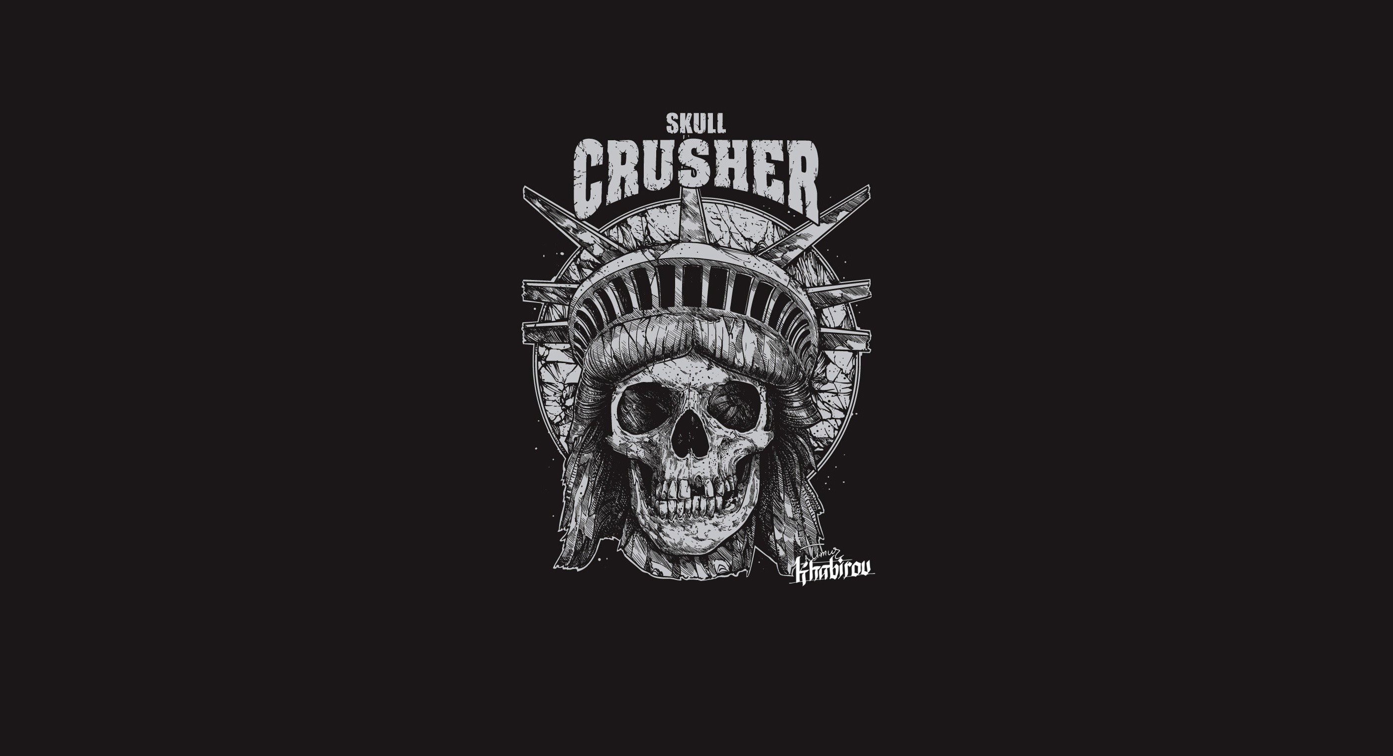Skull Crusher artwork HD Wallpaper