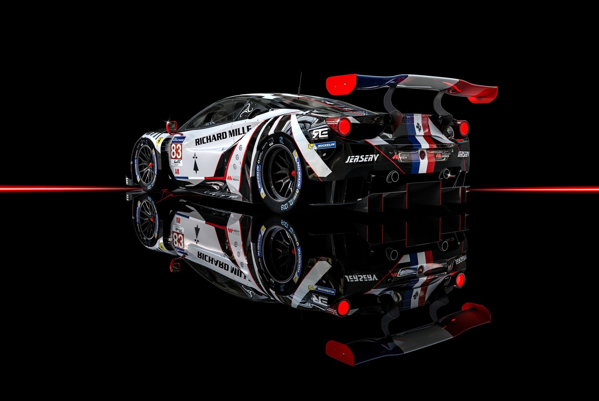 Ferrari 458 Italia GT3 race car with Richard Mille livery HD Wallpaper