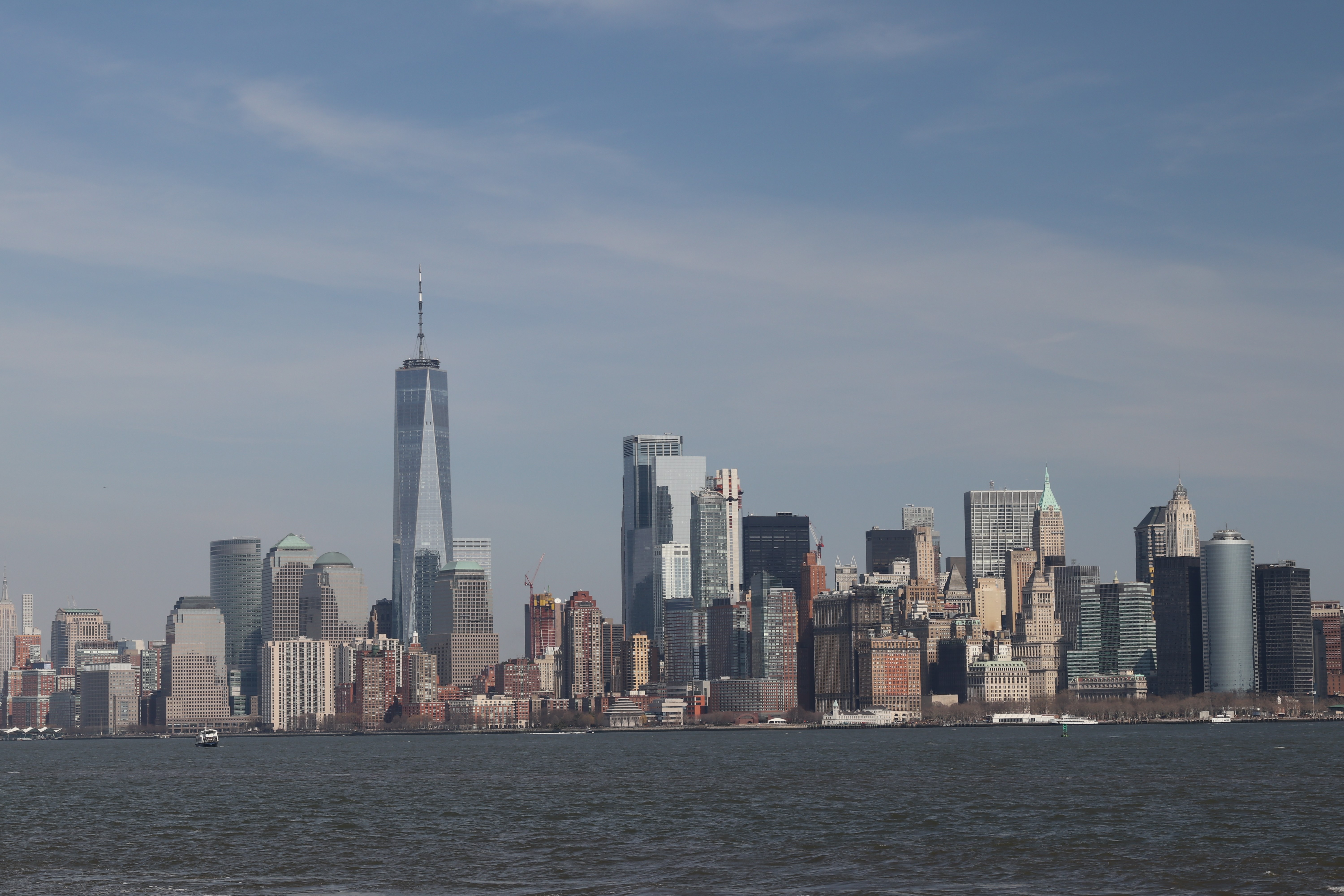 New York City Skyline with Freedom Tower HD Wallpaper