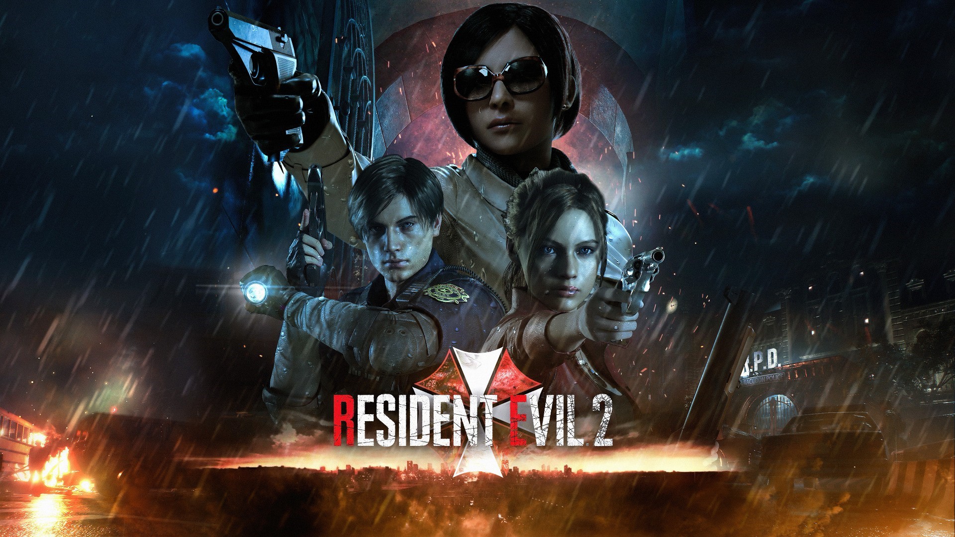 Resident Evil 2 Remake: Leon, Claire, and Ada HD Wallpaper