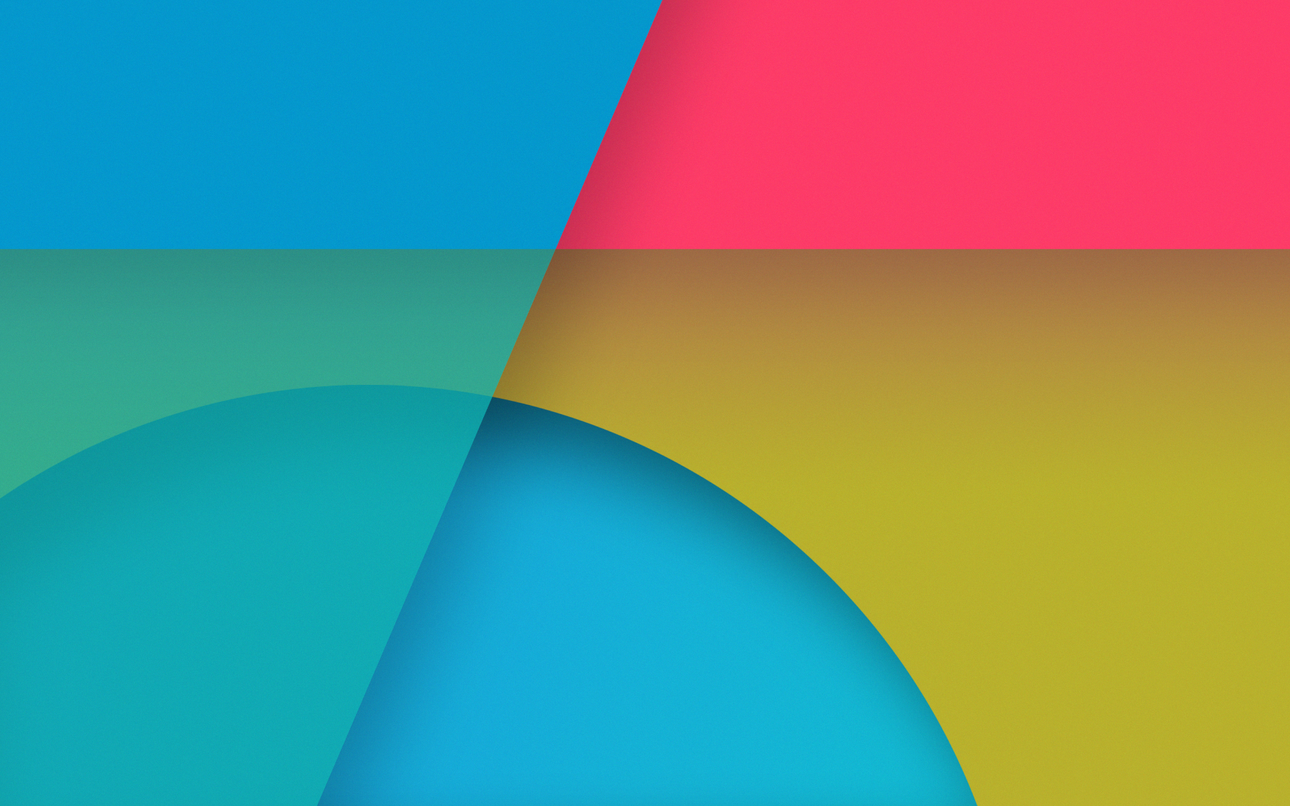 Abstract geometric shapes with overlapping colors HD Wallpaper