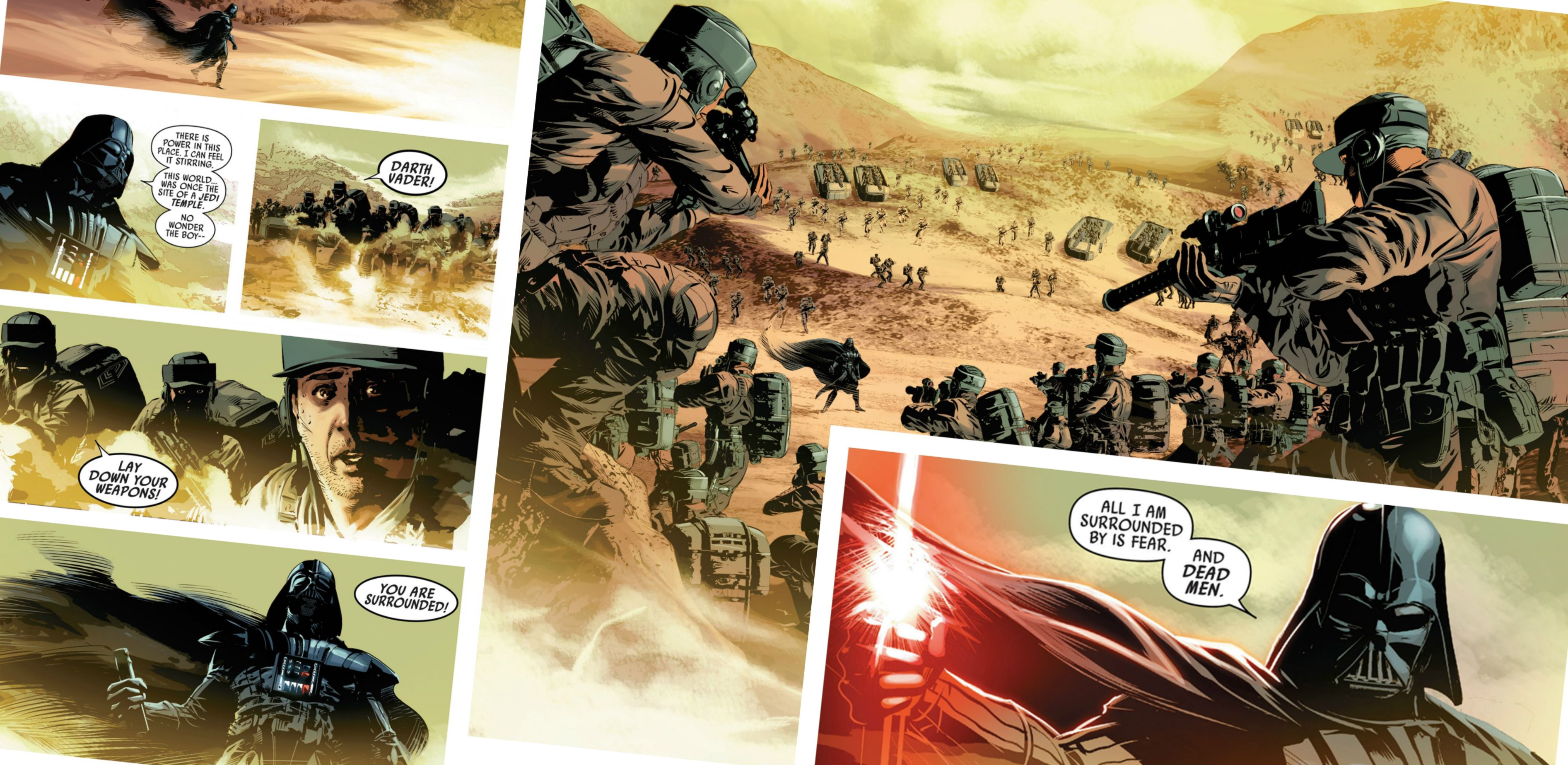 Darth Vader from Star Wars comic book HD Wallpaper
