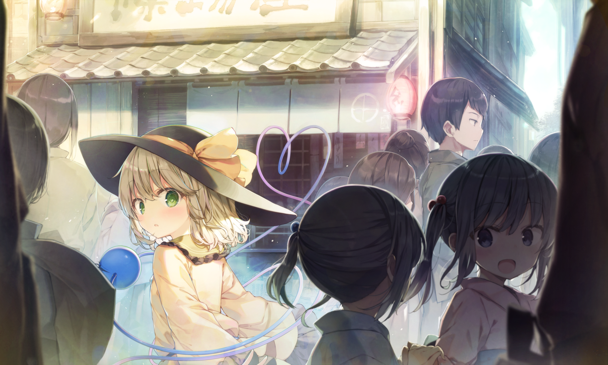 Komeiji Koishi from Touhou wearing a black hat HD Wallpaper