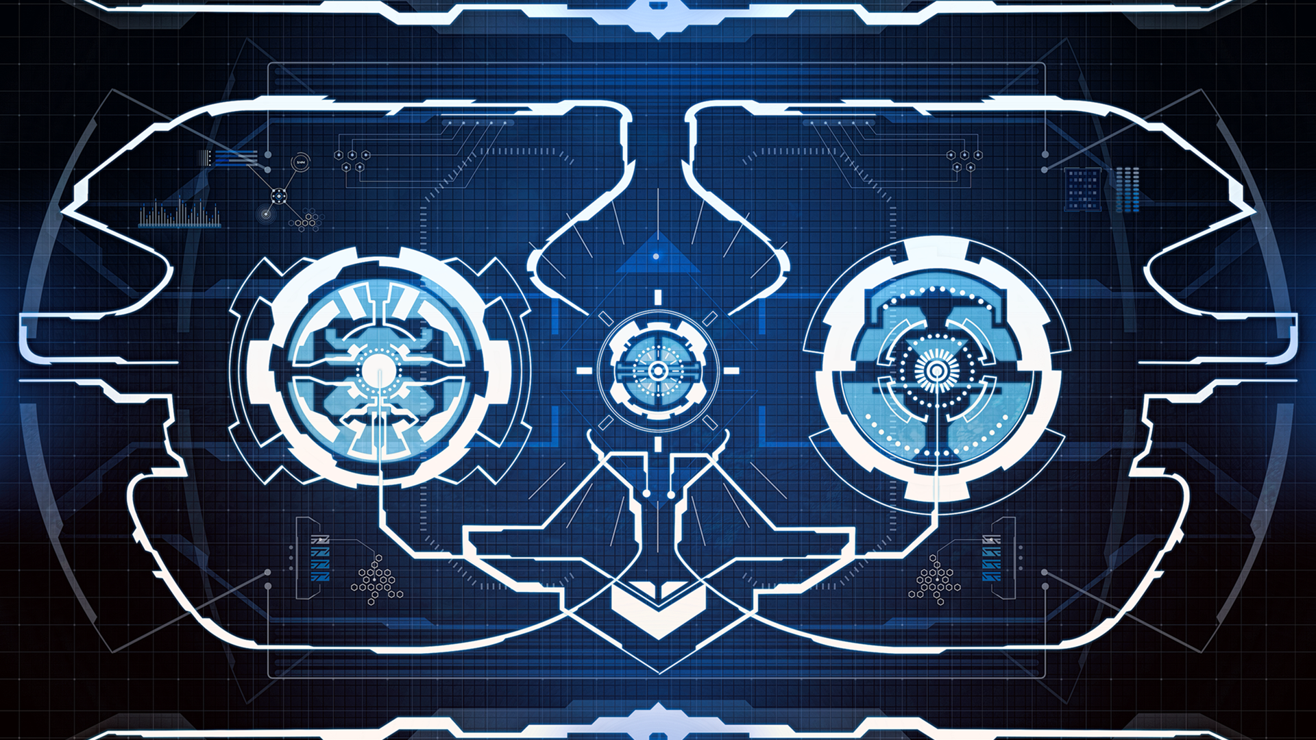 Technomancer Futuristic Digital HUD Interface HD Wallpaper
