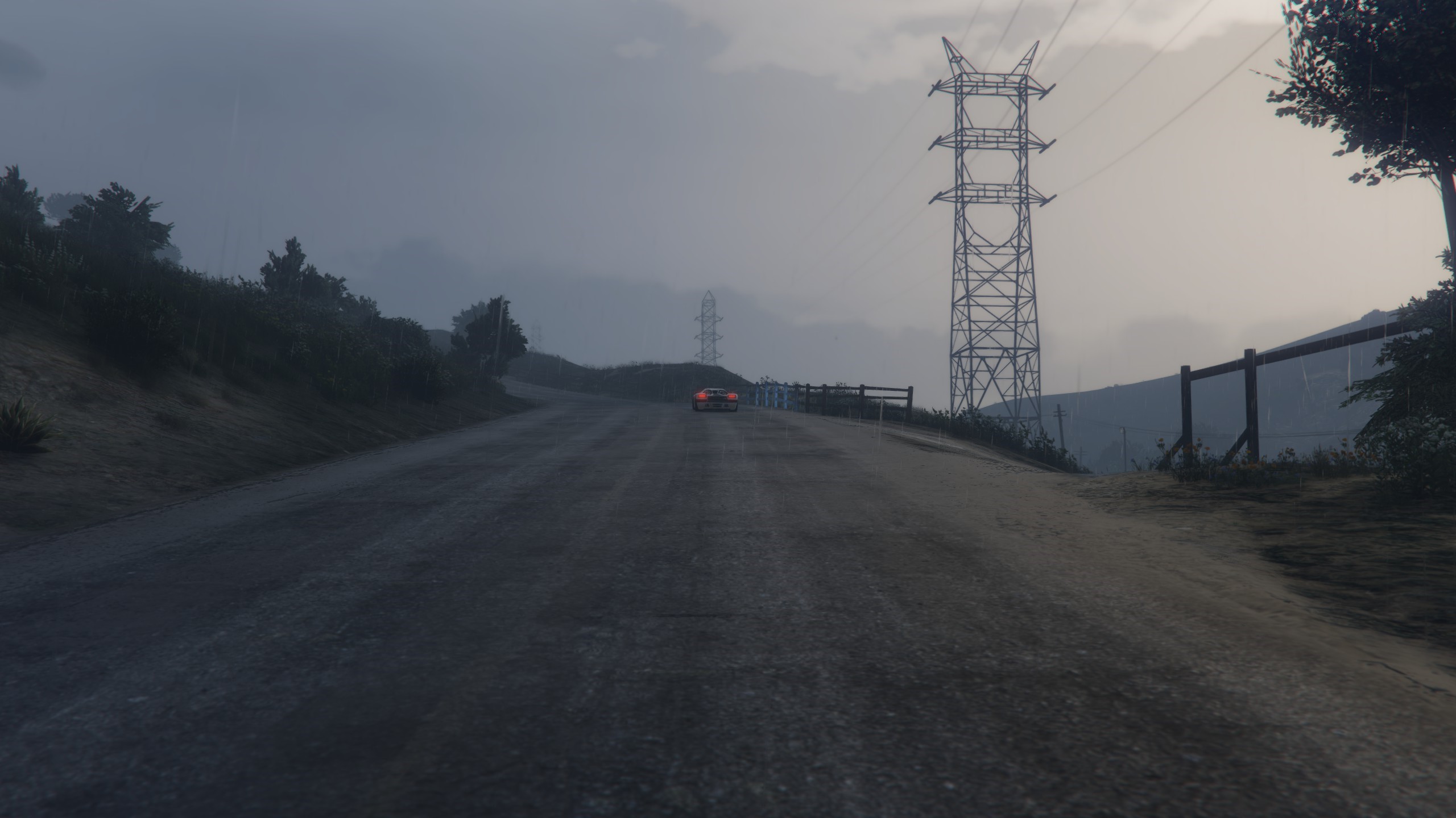 Car on a road in Grand Theft Auto V HD Wallpaper