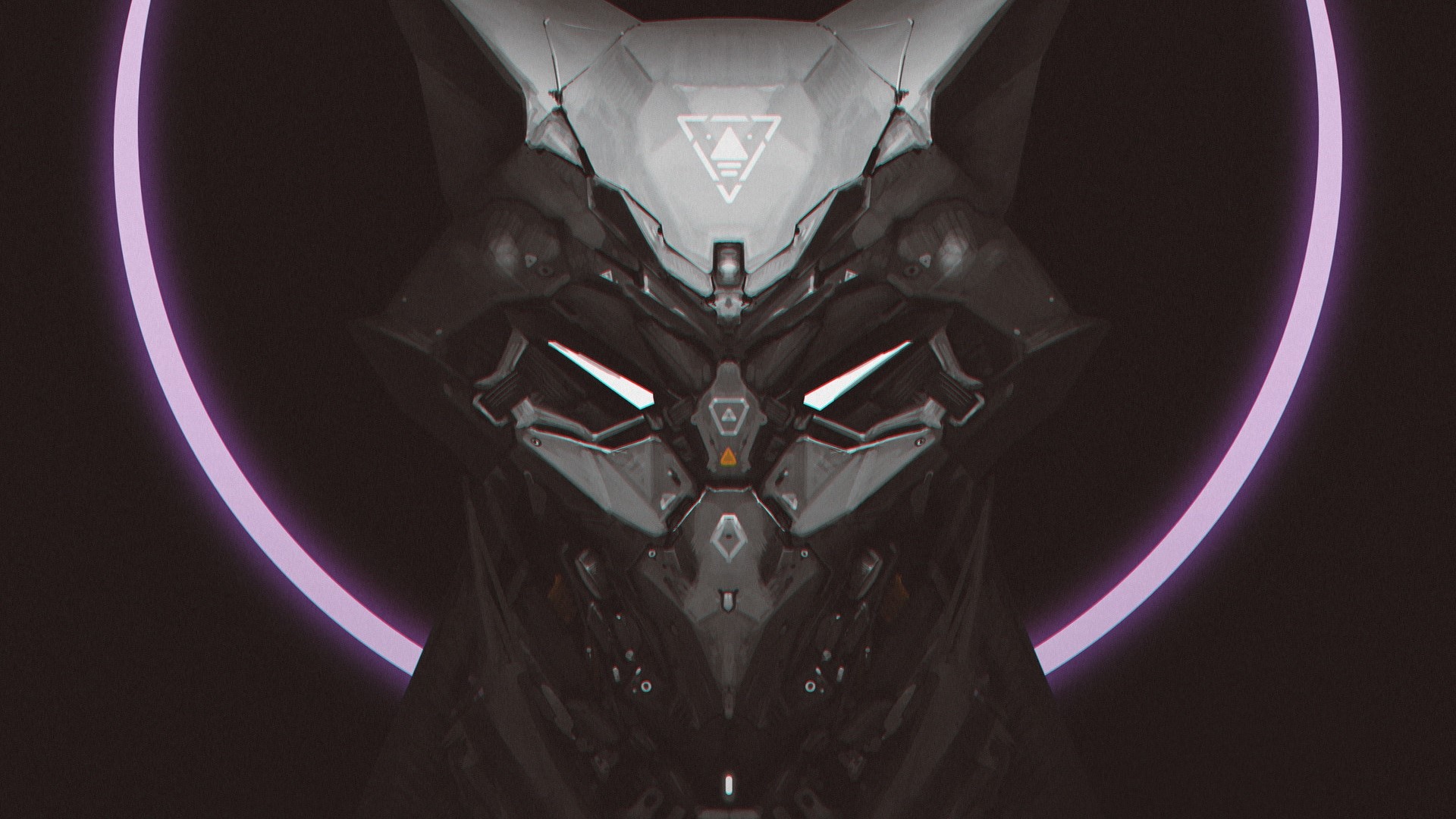 WINT FOX robot mask frontal view HD Wallpaper