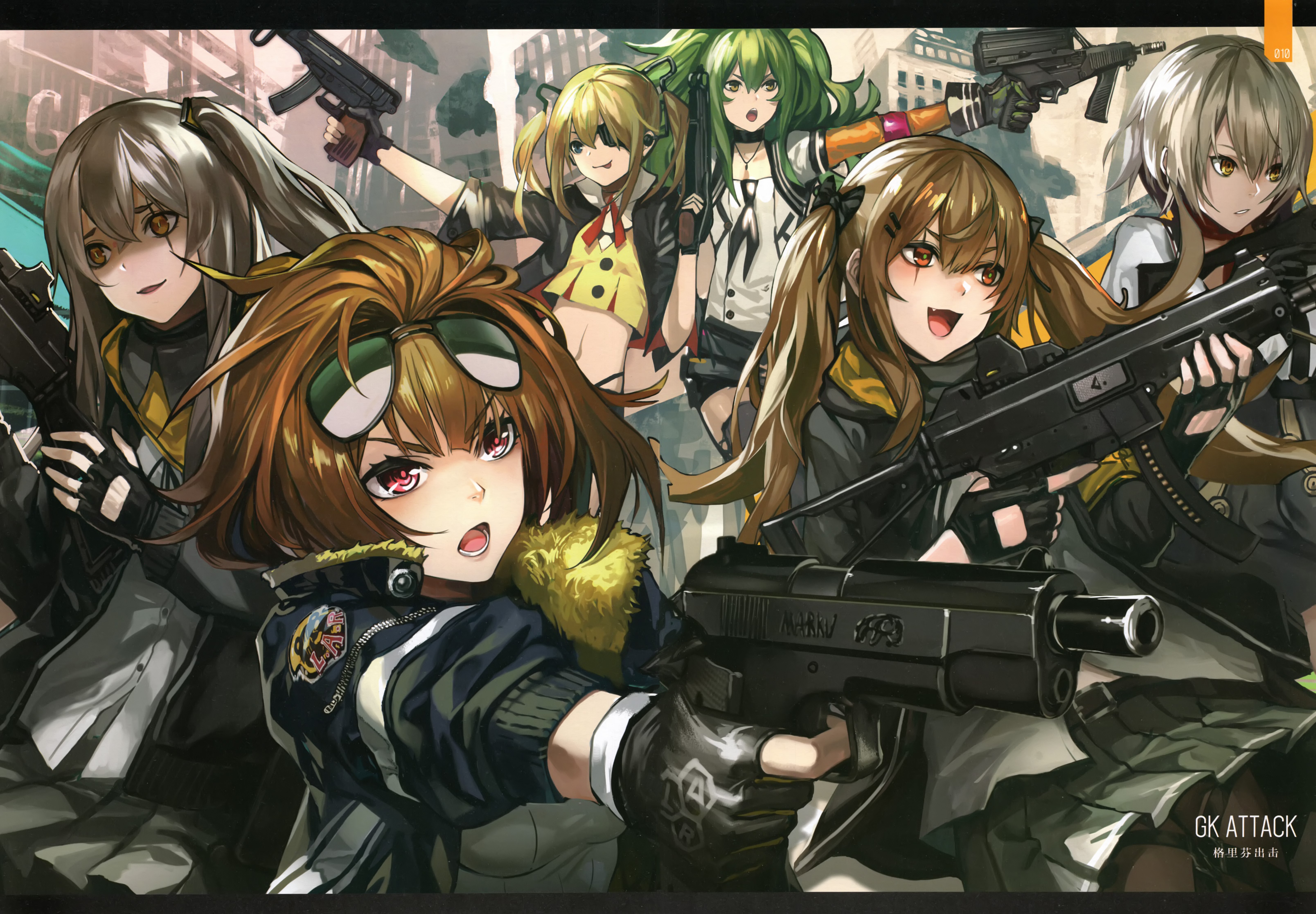 Girls Frontline GK ATTACK anime art HD Wallpaper