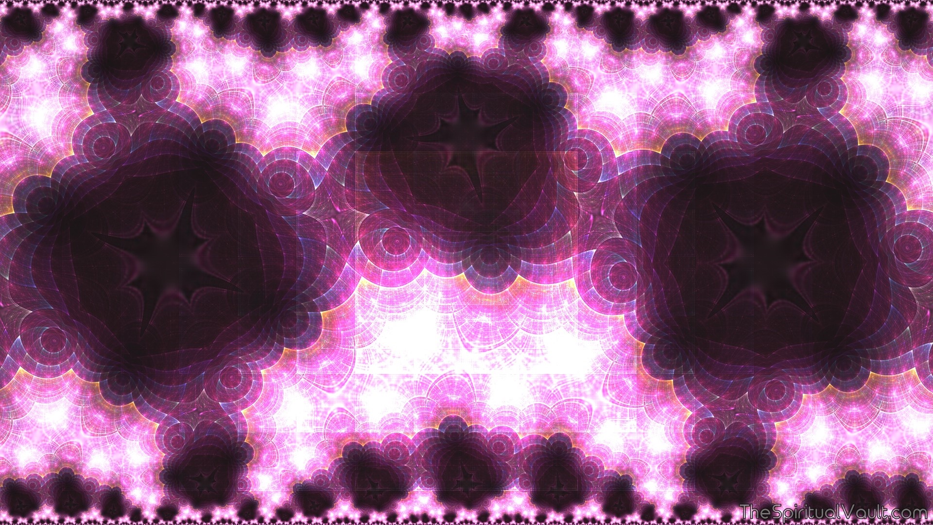 Pink and purple fractal abstract pattern HD Wallpaper