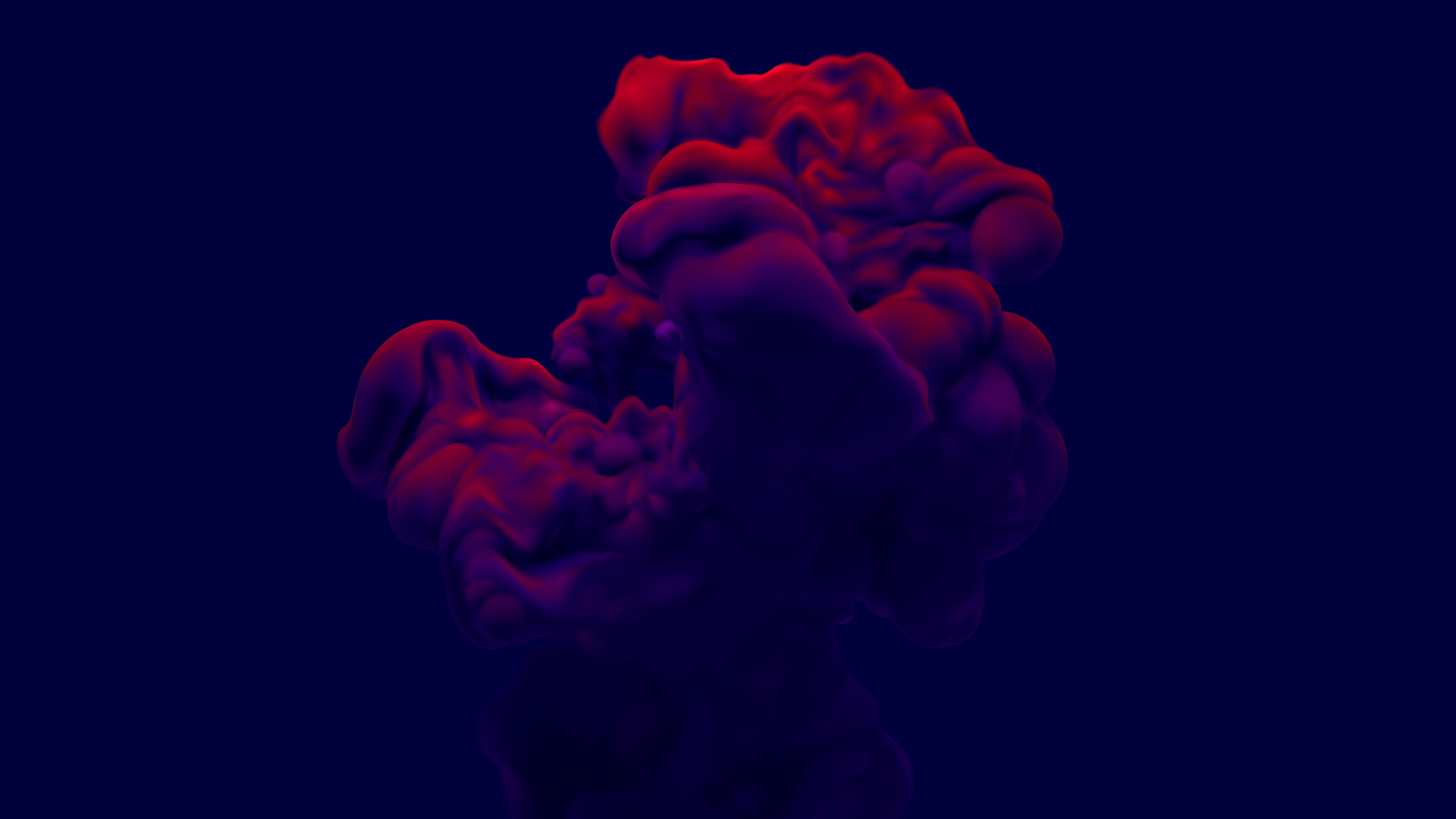 Abstract red and purple smoke in 4K HD Wallpaper